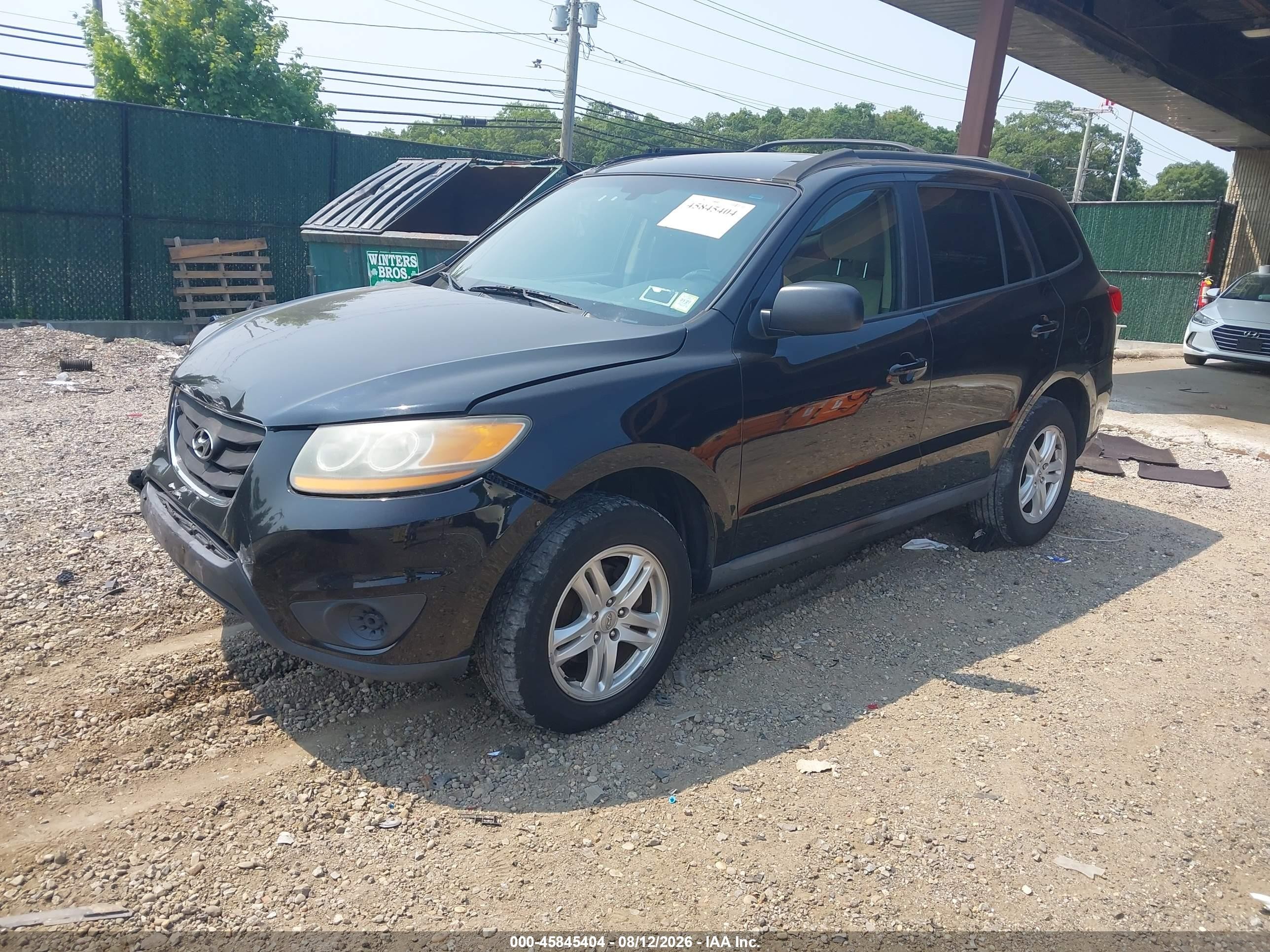 2011 Hyundai Santa Fe Gls V6 Черный vin: 5XYZGDAG4BG051438