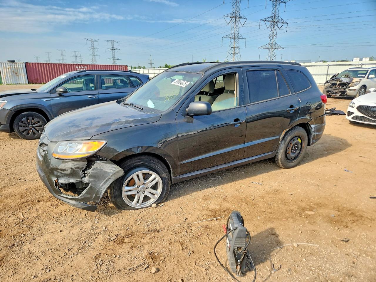 2011 Hyundai Santa Fe Gls Gray vin: 5XYZGDAG4BG059085
