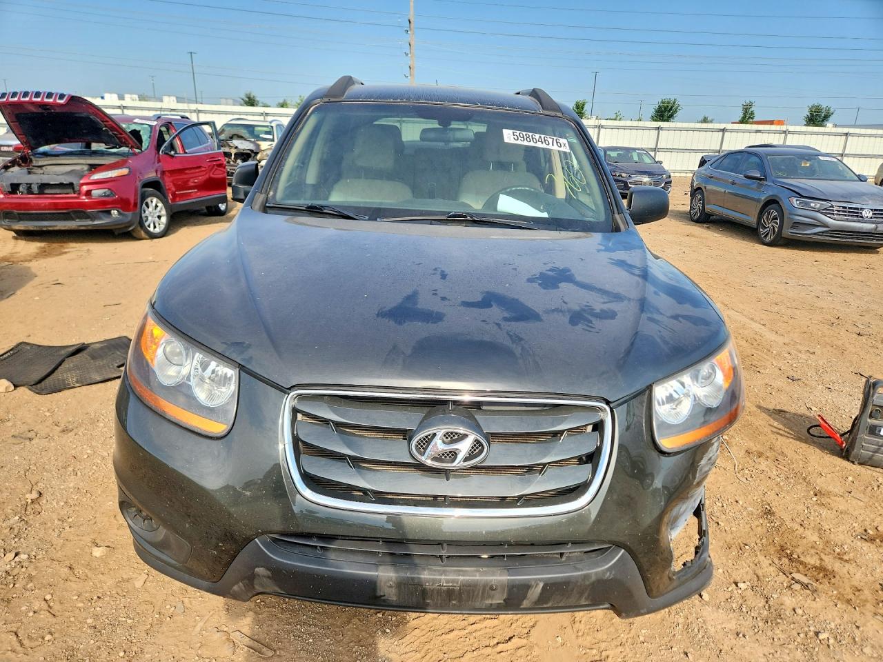 2011 Hyundai Santa Fe Gls Gray vin: 5XYZGDAG4BG059085