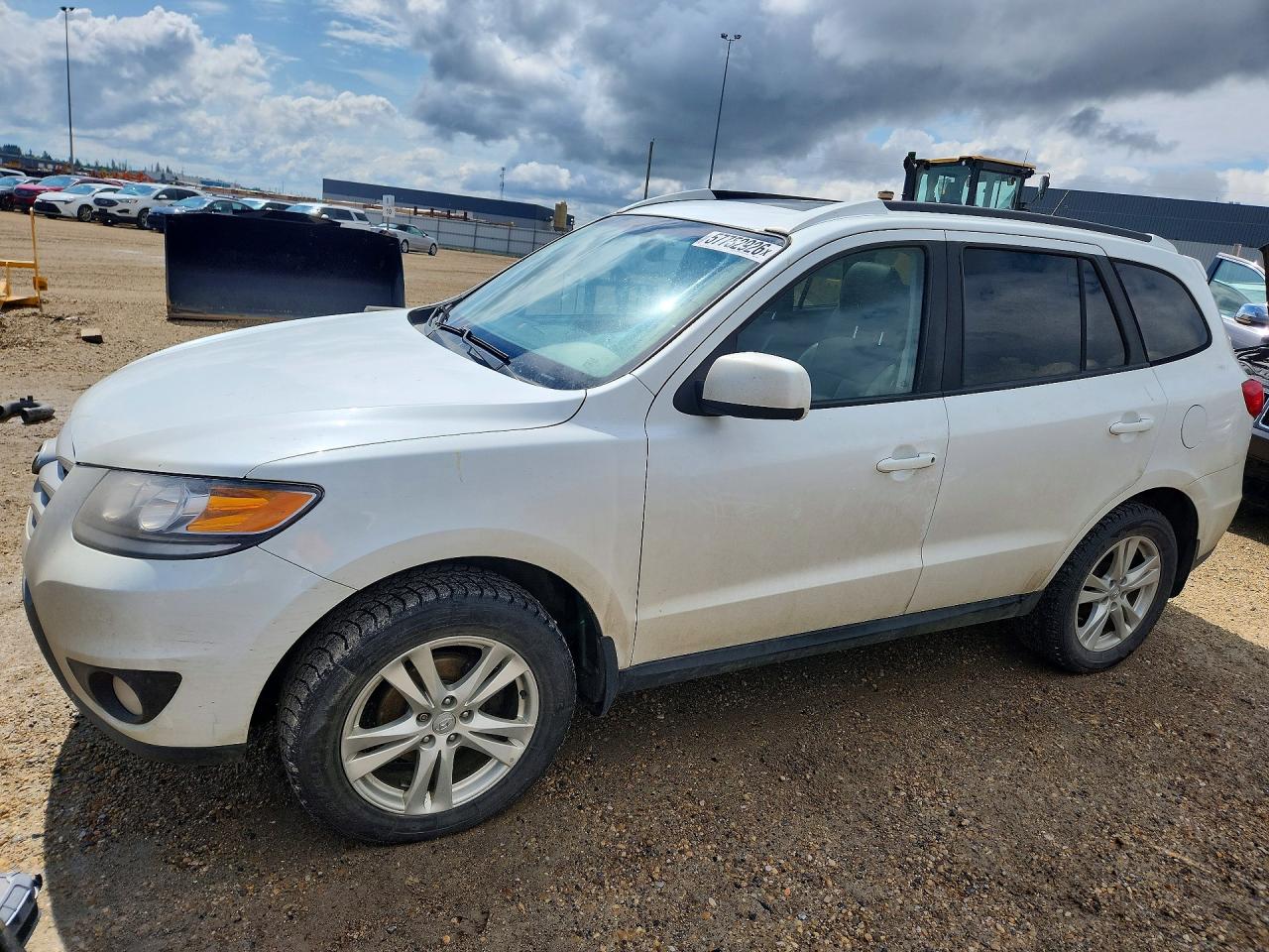 2012 Hyundai Santa Fe Gls White vin: 5XYZGDAG4CG119352