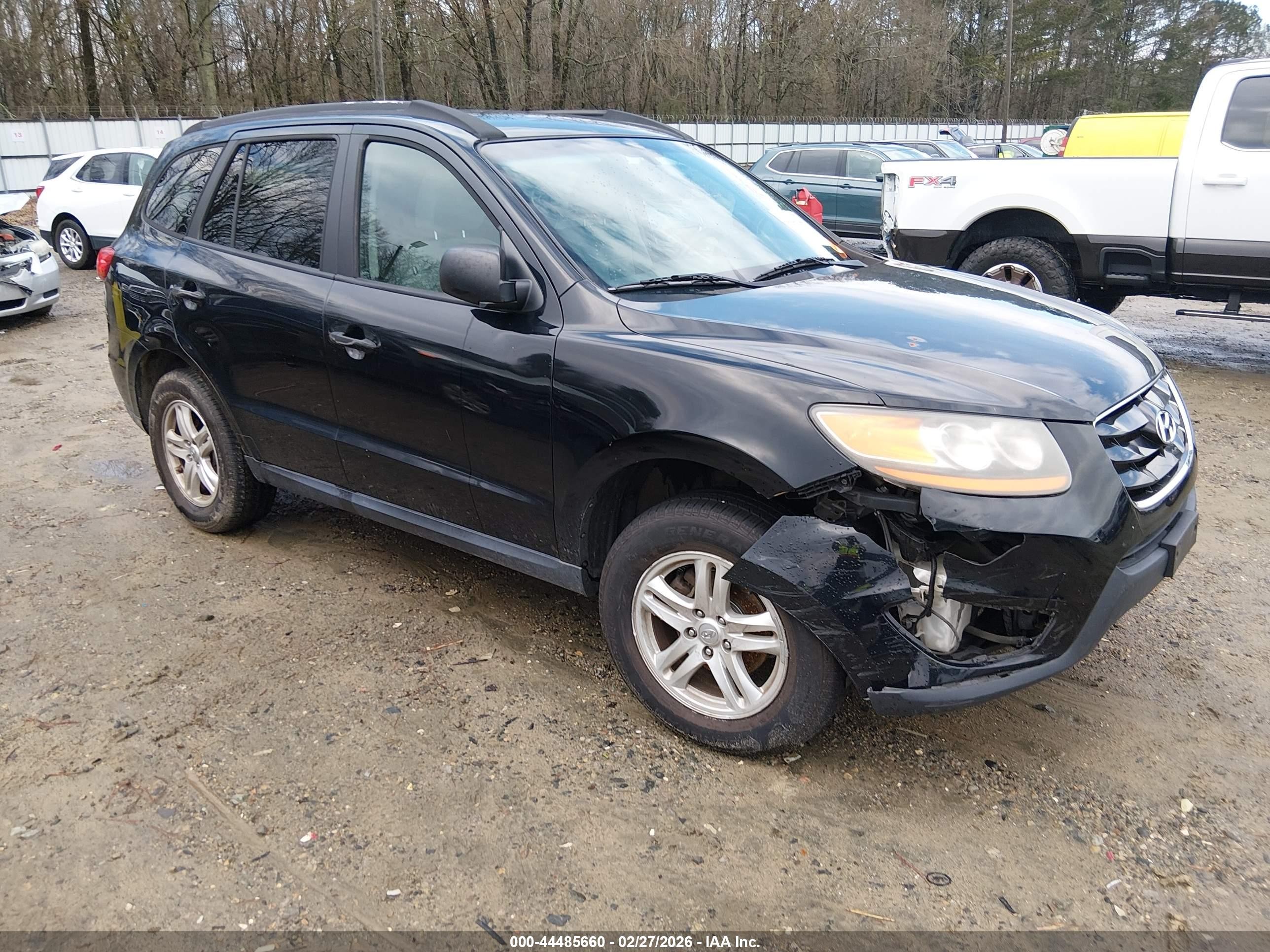 2011 Hyundai Santa Fe Gls V6 Black vin: 5XYZGDAG5BG020019