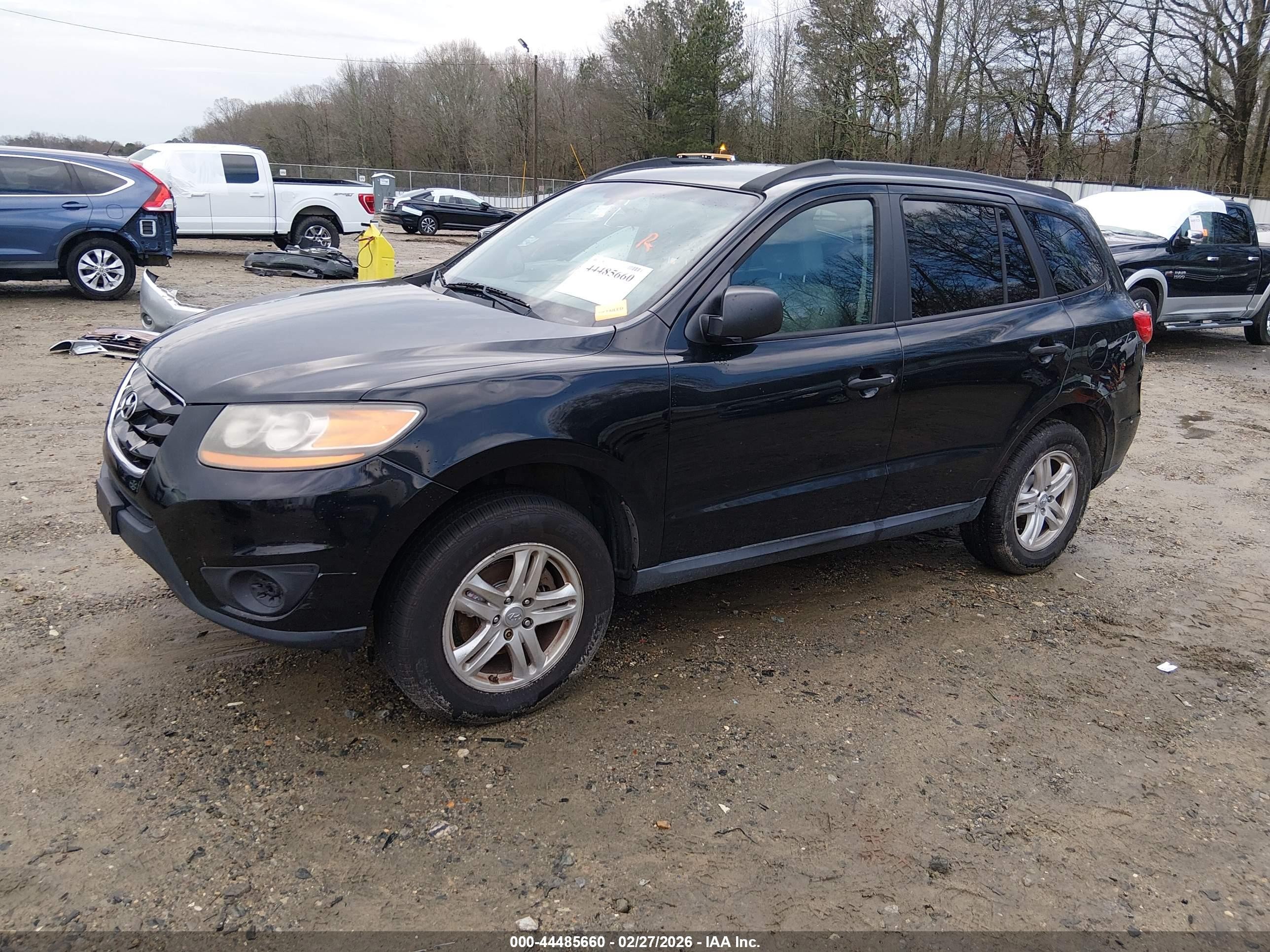 2011 Hyundai Santa Fe Gls V6 Black vin: 5XYZGDAG5BG020019