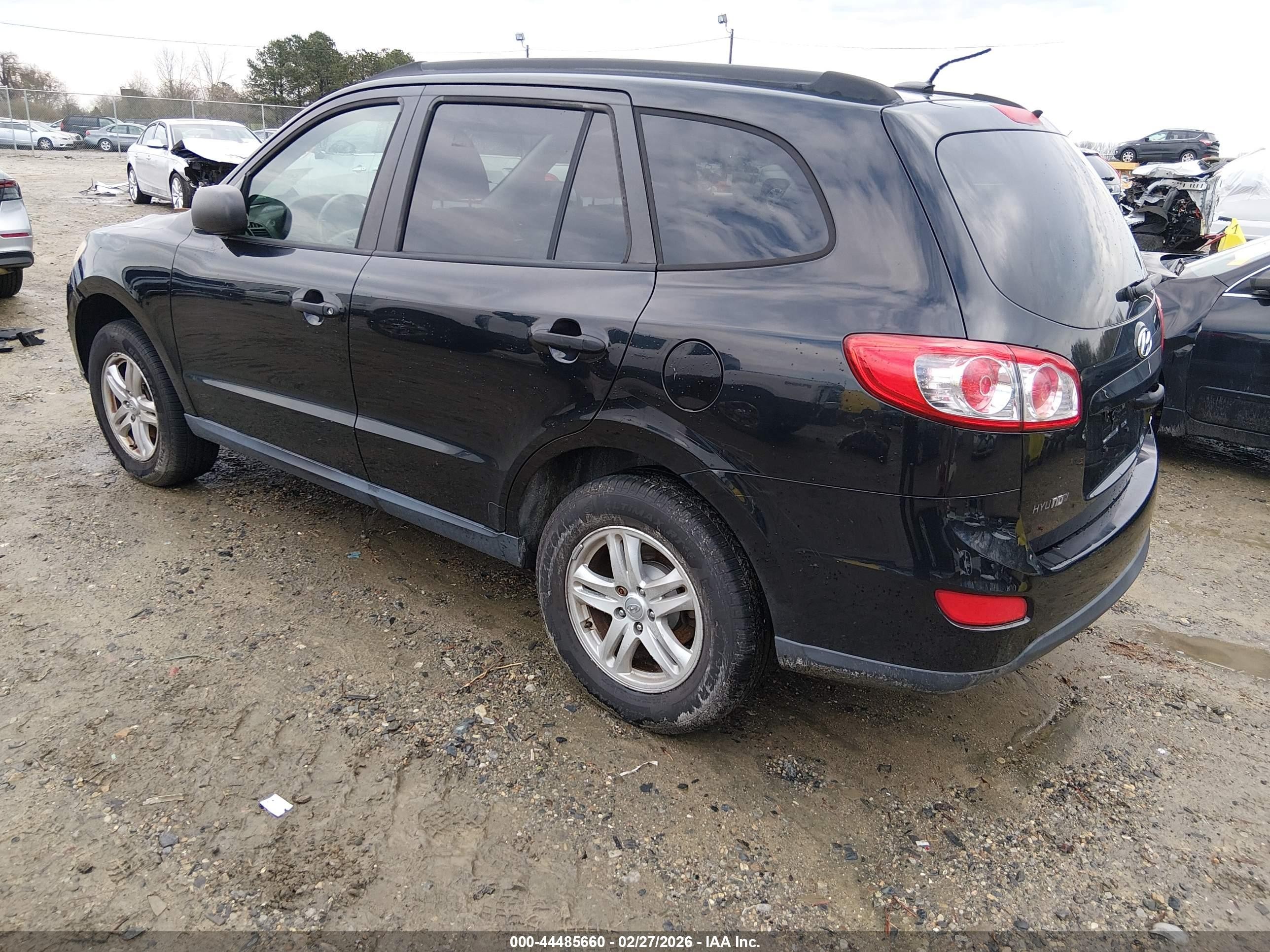 2011 Hyundai Santa Fe Gls V6 Black vin: 5XYZGDAG5BG020019