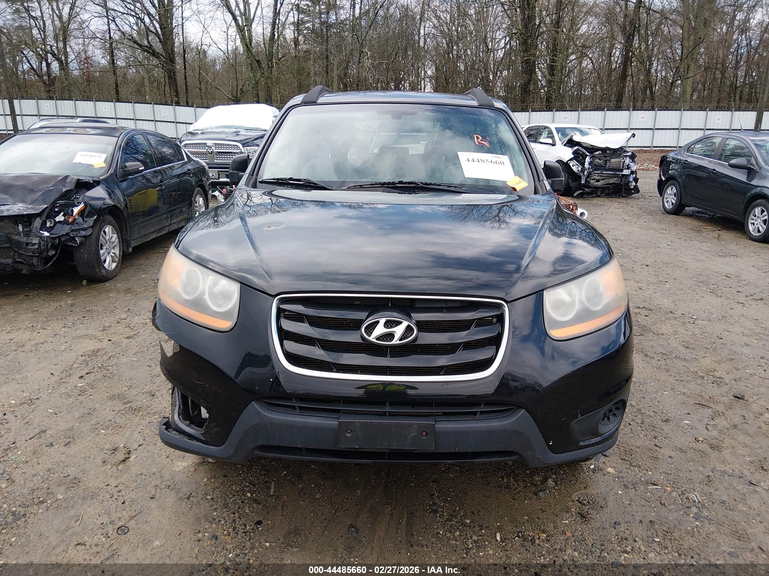 2011 Hyundai Santa Fe Gls V6 Black vin: 5XYZGDAG5BG020019