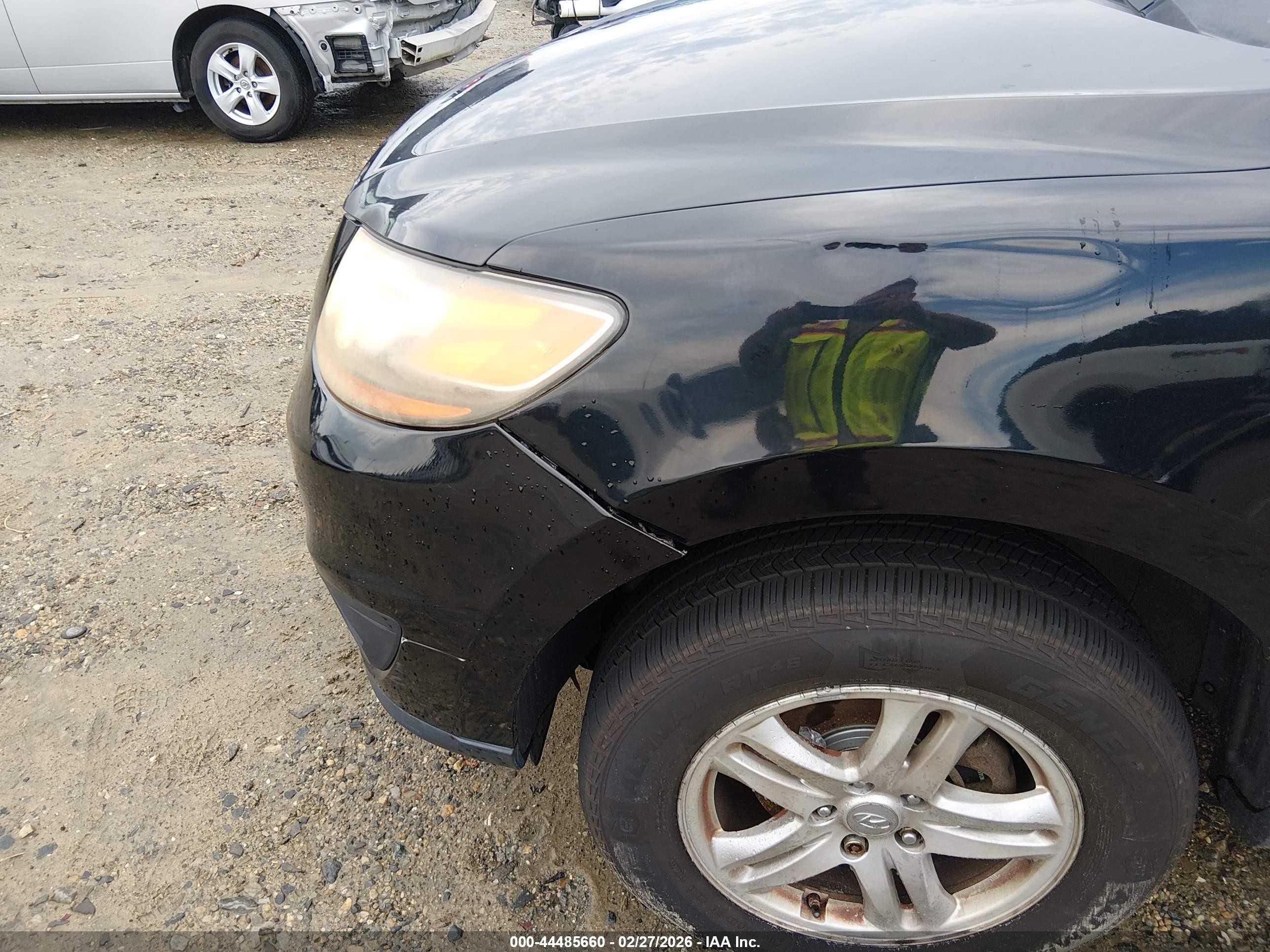 2011 Hyundai Santa Fe Gls V6 Black vin: 5XYZGDAG5BG020019