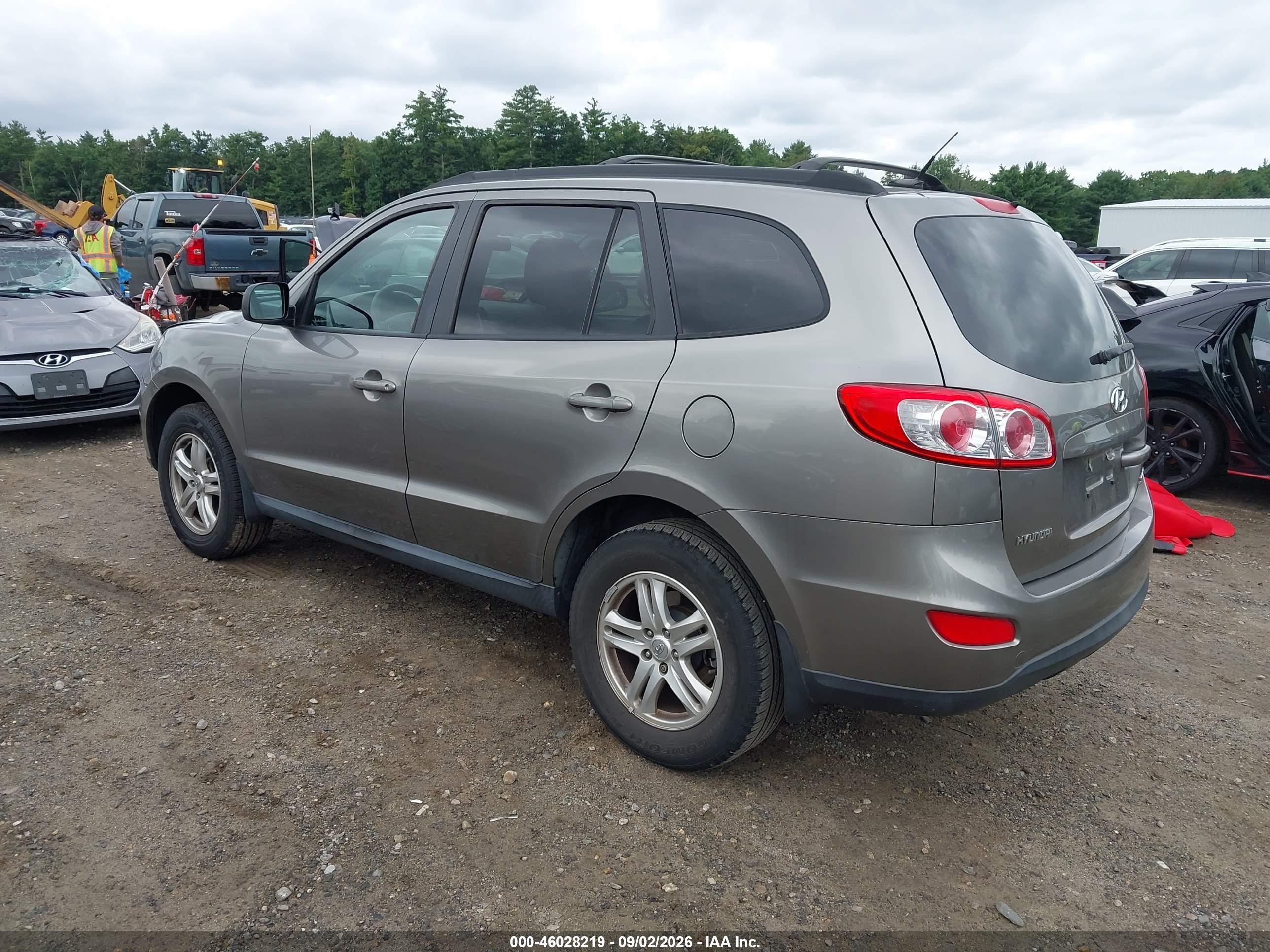 2011 Hyundai Santa Fe Gls V6 Gray vin: 5XYZGDAG5BG020926