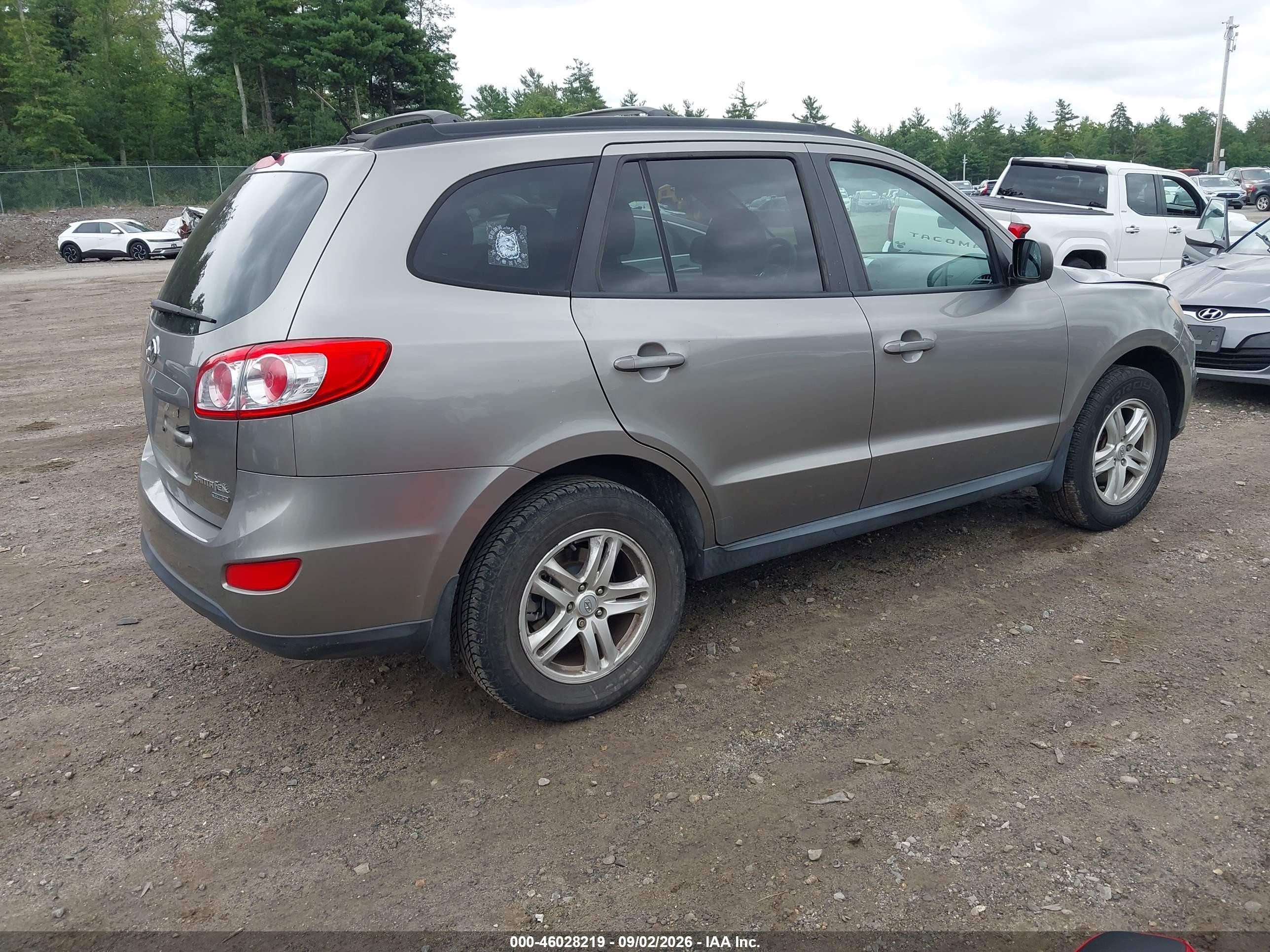 2011 Hyundai Santa Fe Gls V6 Gray vin: 5XYZGDAG5BG020926