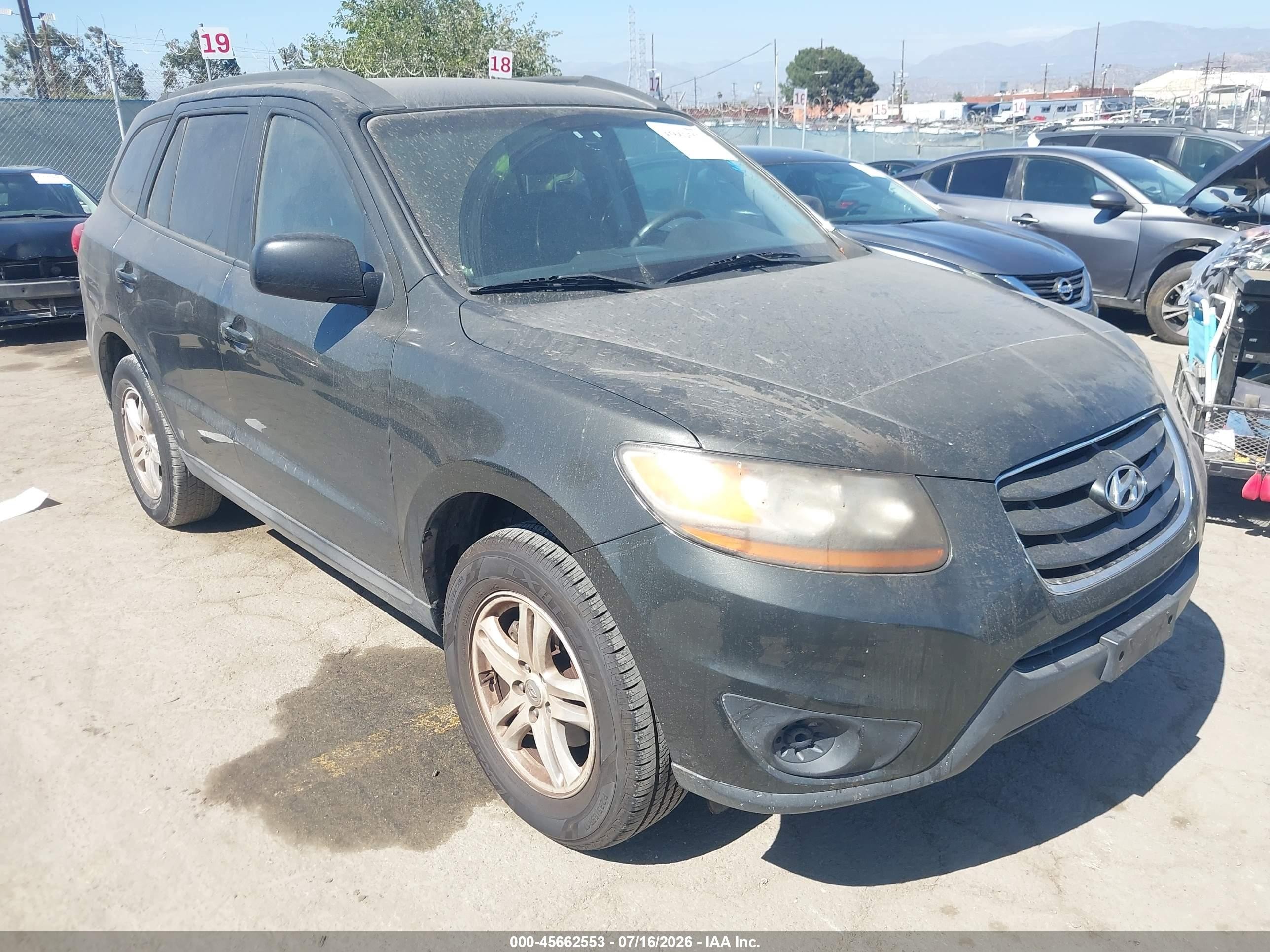 2011 Hyundai Santa Fe Gls V6 Gray vin: 5XYZGDAG7BG059162