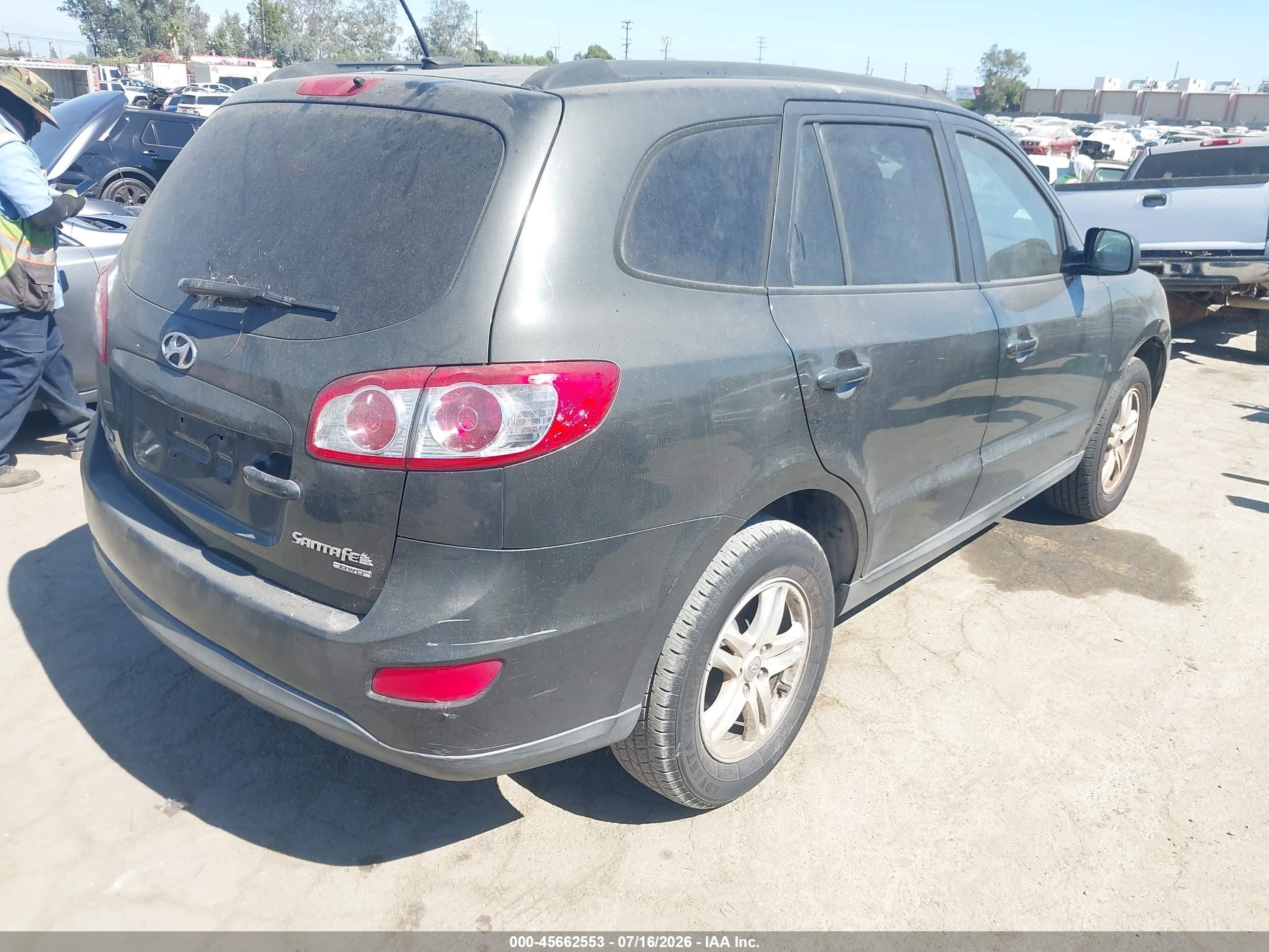 2011 Hyundai Santa Fe Gls V6 Gray vin: 5XYZGDAG7BG059162
