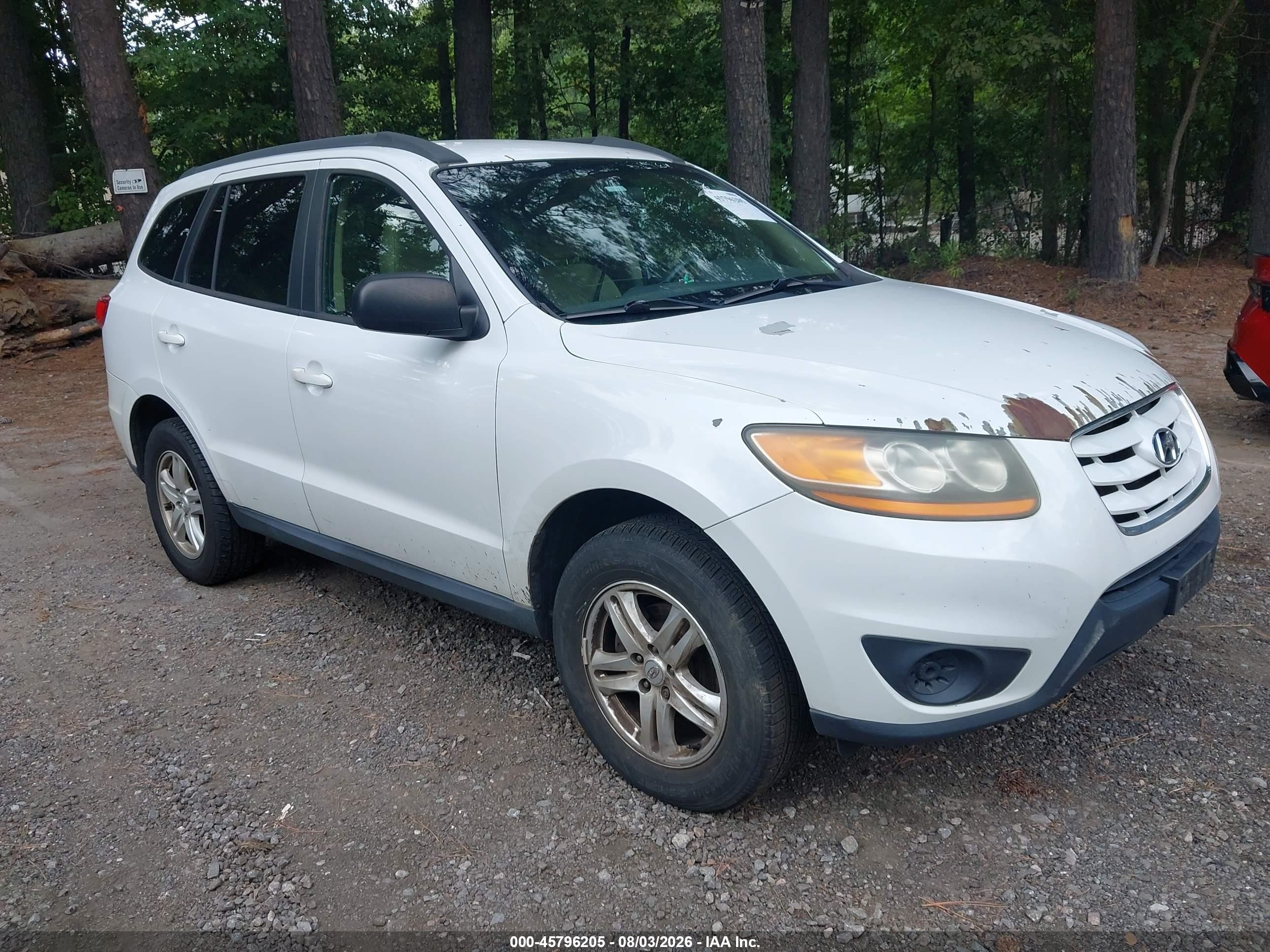 2011 Hyundai Santa Fe Gls V6 White vin: 5XYZGDAG9BG020928