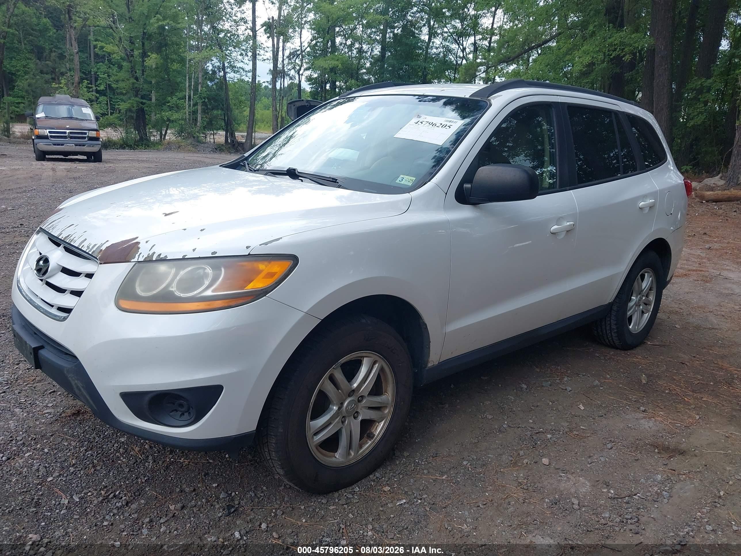 2011 Hyundai Santa Fe Gls V6 White vin: 5XYZGDAG9BG020928