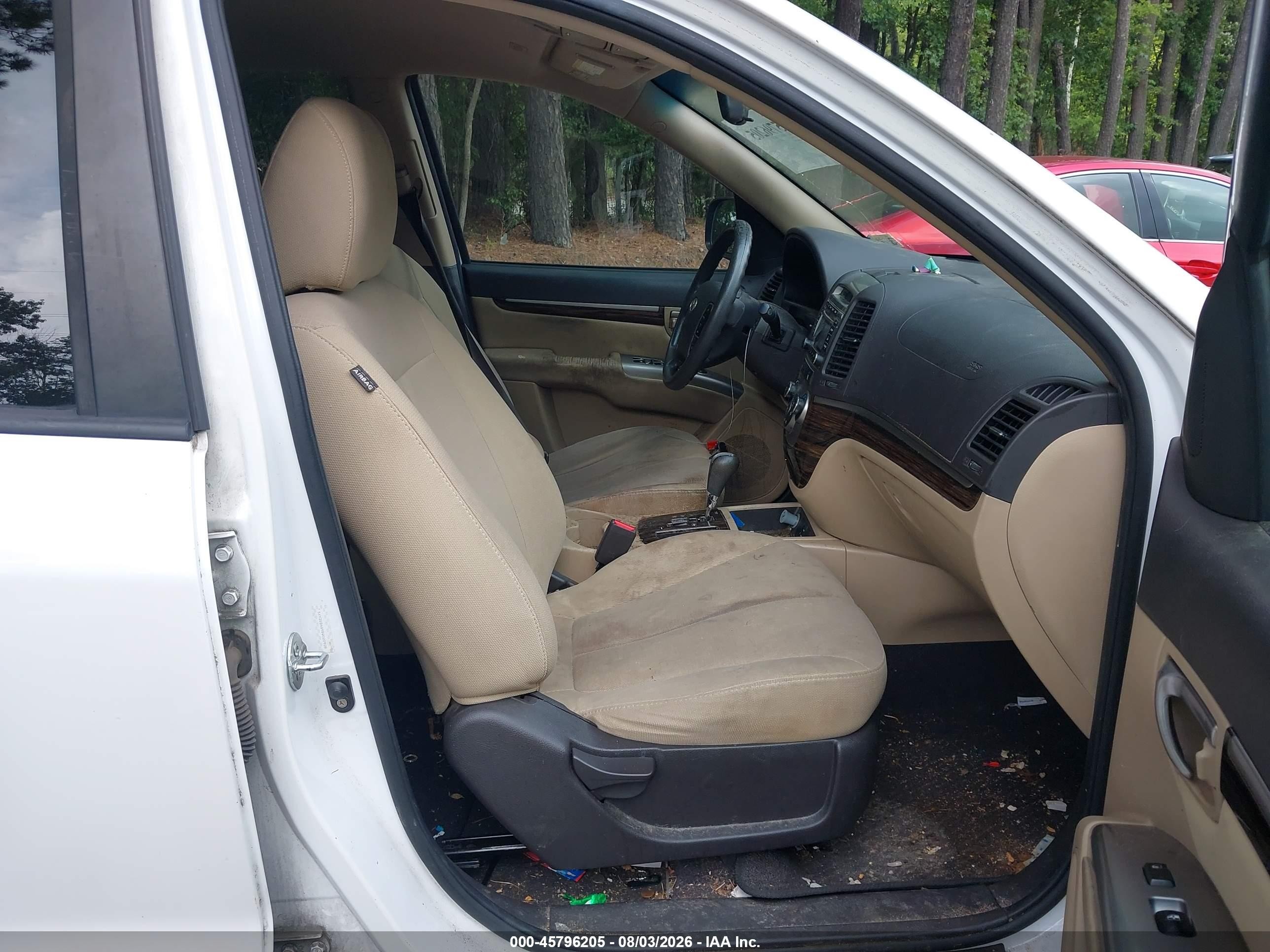 2011 Hyundai Santa Fe Gls V6 White vin: 5XYZGDAG9BG020928