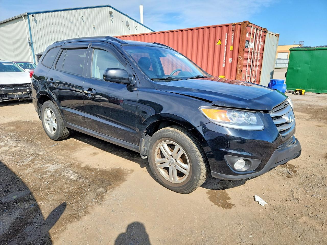 2012 Hyundai Santa Fe Gls Black vin: 5XYZGDAG9CG115037