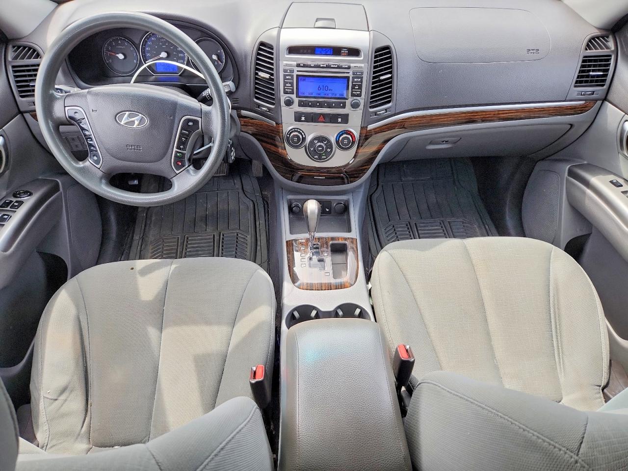 2012 Hyundai Santa Fe Gls Black vin: 5XYZGDAG9CG115037