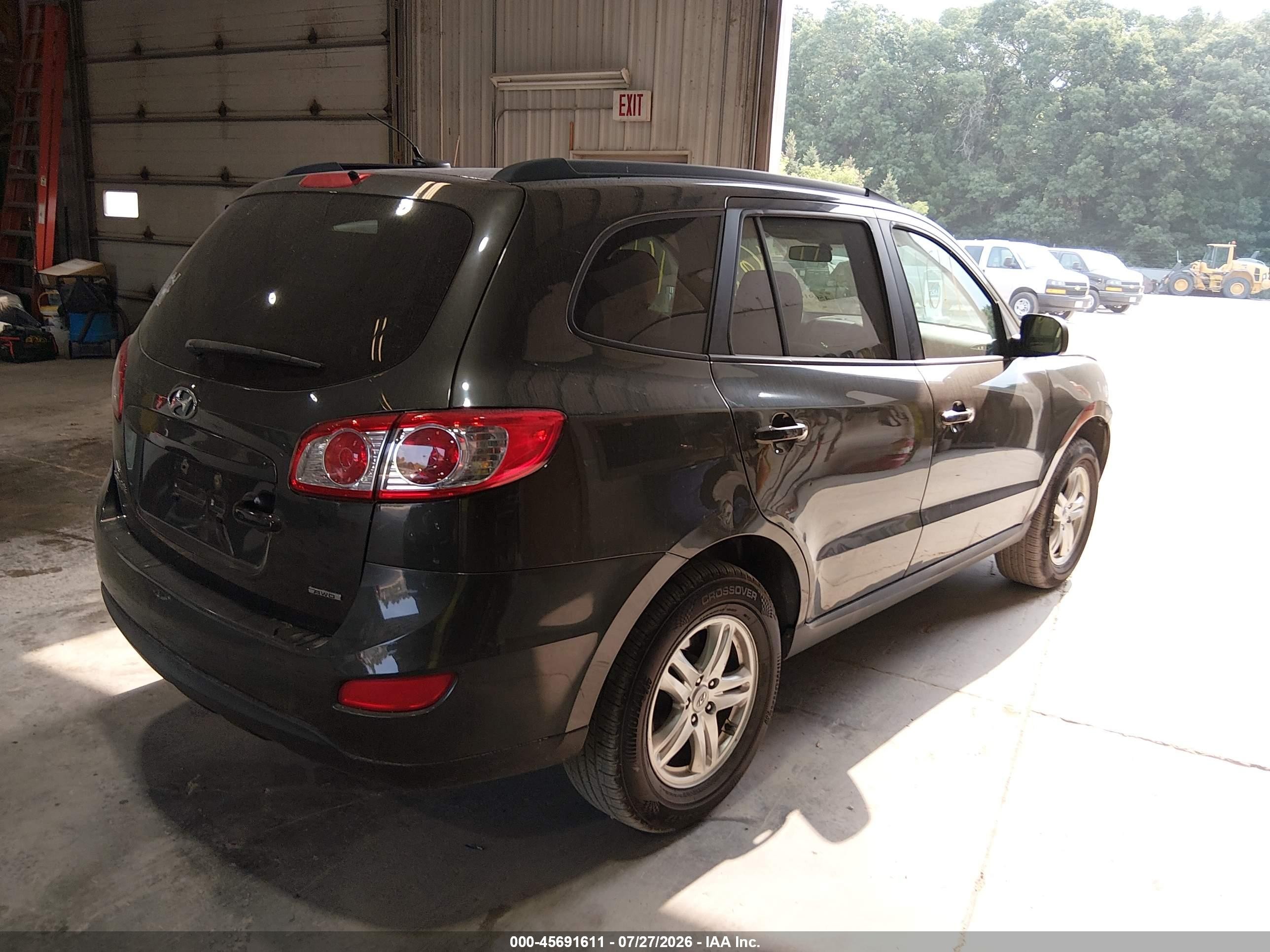 2012 Hyundai Santa Fe Gls V6 Green vin: 5XYZGDAG9CG139905