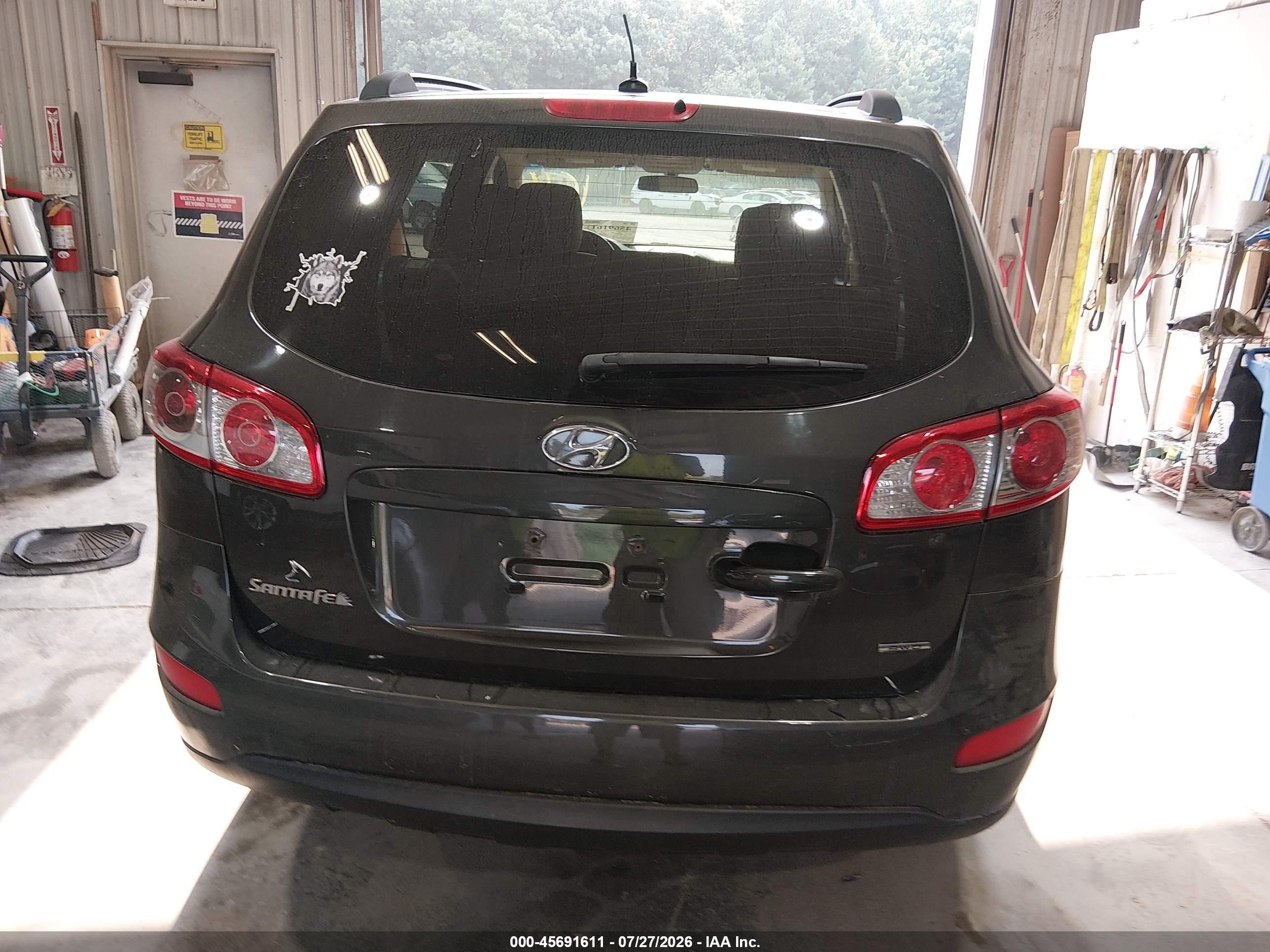 2012 Hyundai Santa Fe Gls V6 Green vin: 5XYZGDAG9CG139905