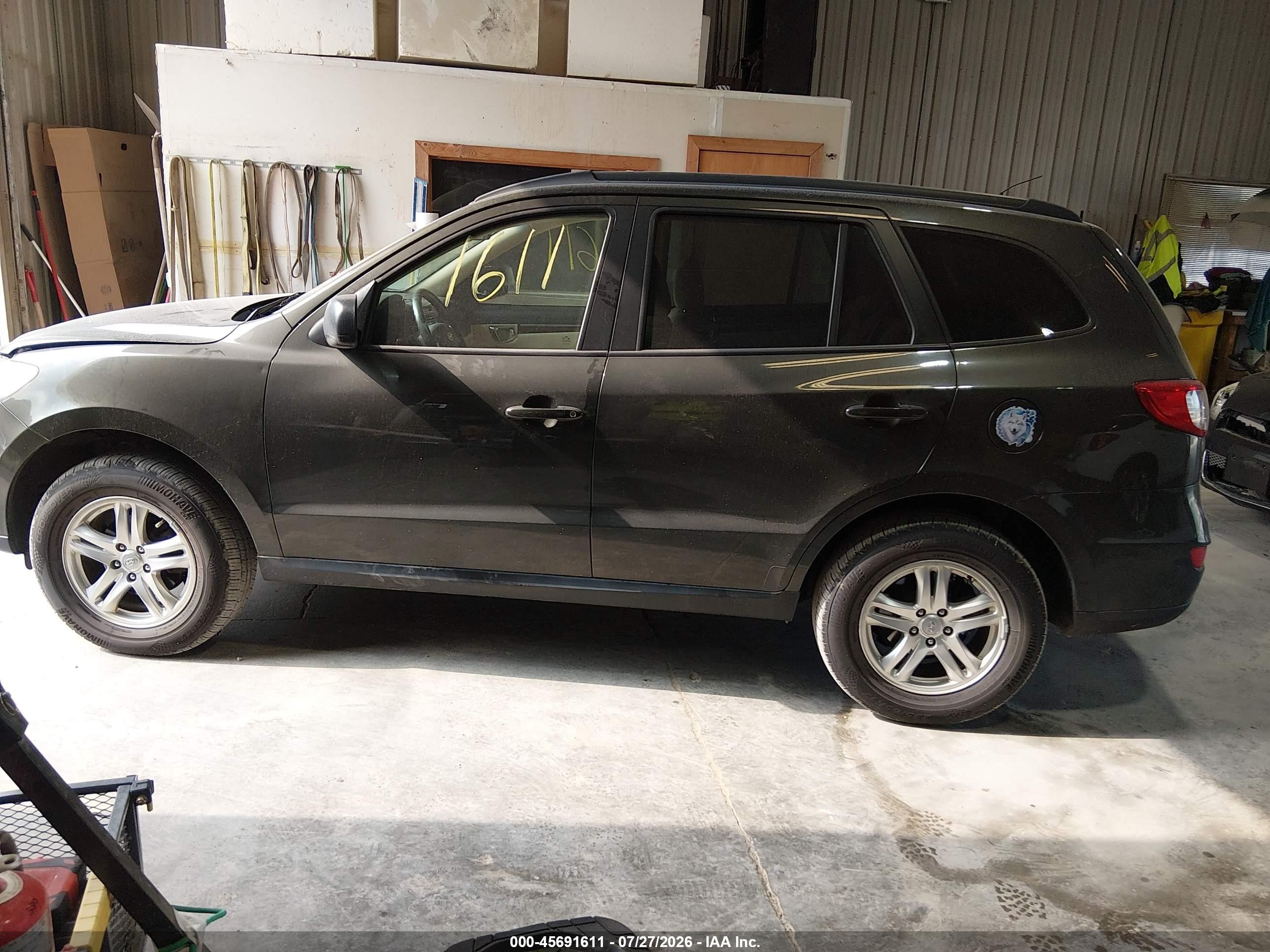 2012 Hyundai Santa Fe Gls V6 Green vin: 5XYZGDAG9CG139905
