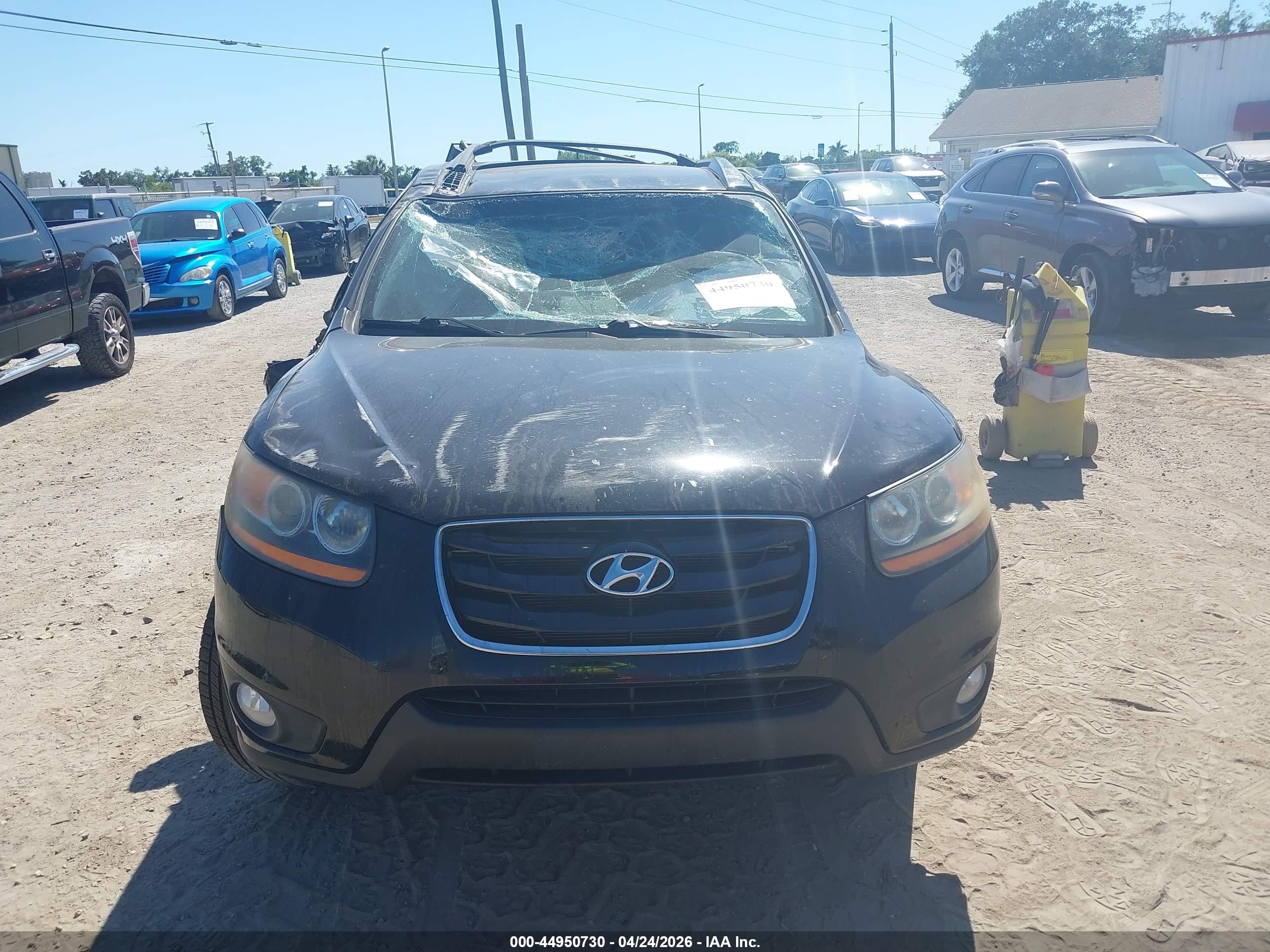 2011 Hyundai Santa Fe Se Black vin: 5XYZH4AG1BG076357