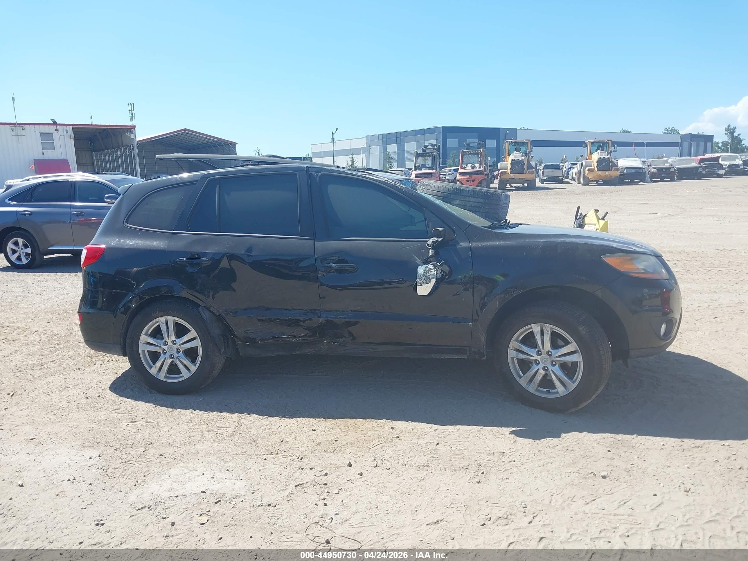 2011 Hyundai Santa Fe Se Black vin: 5XYZH4AG1BG076357