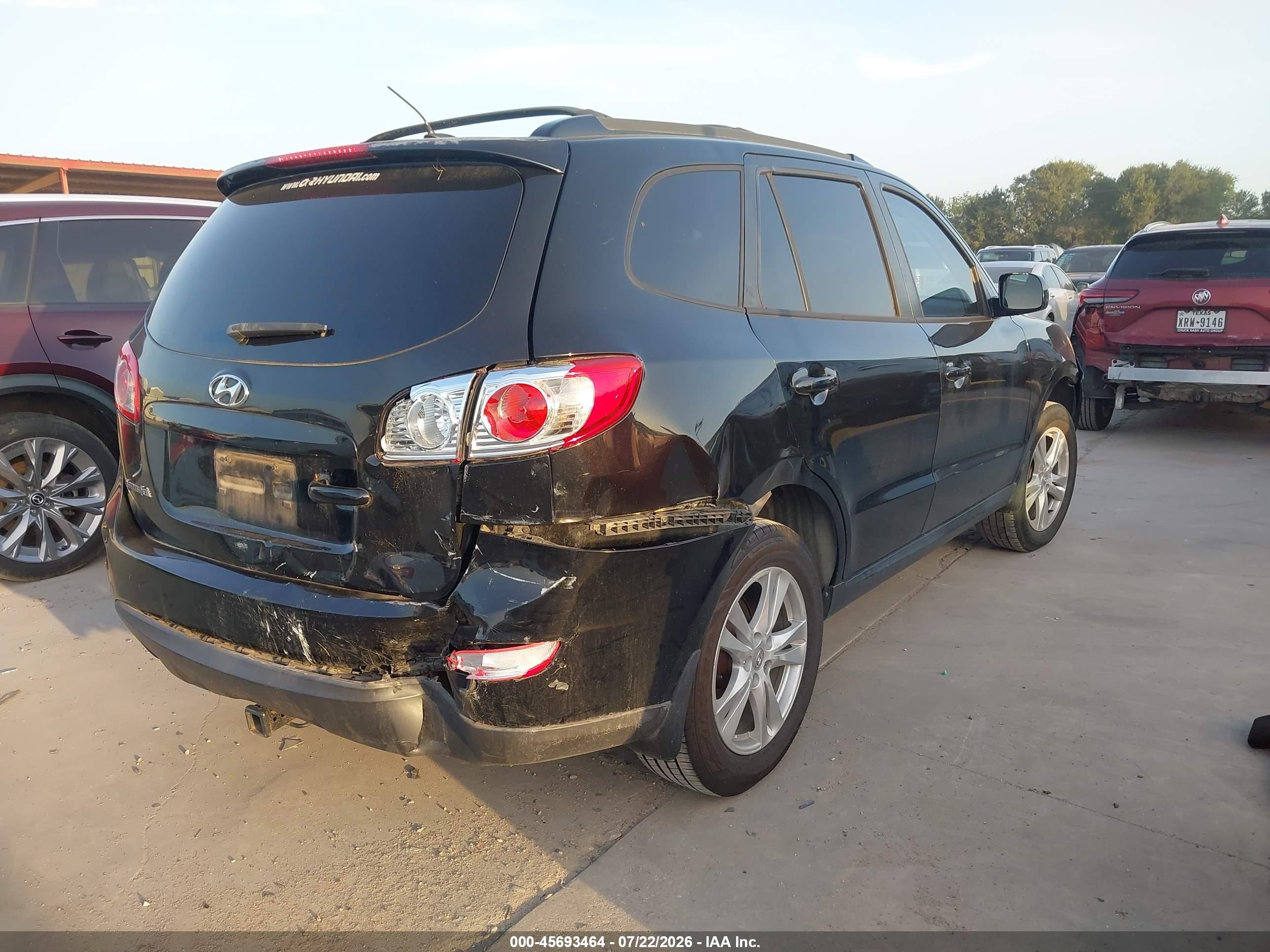 2012 Hyundai Santa Fe Se Черный vin: 5XYZH4AG1CG158428