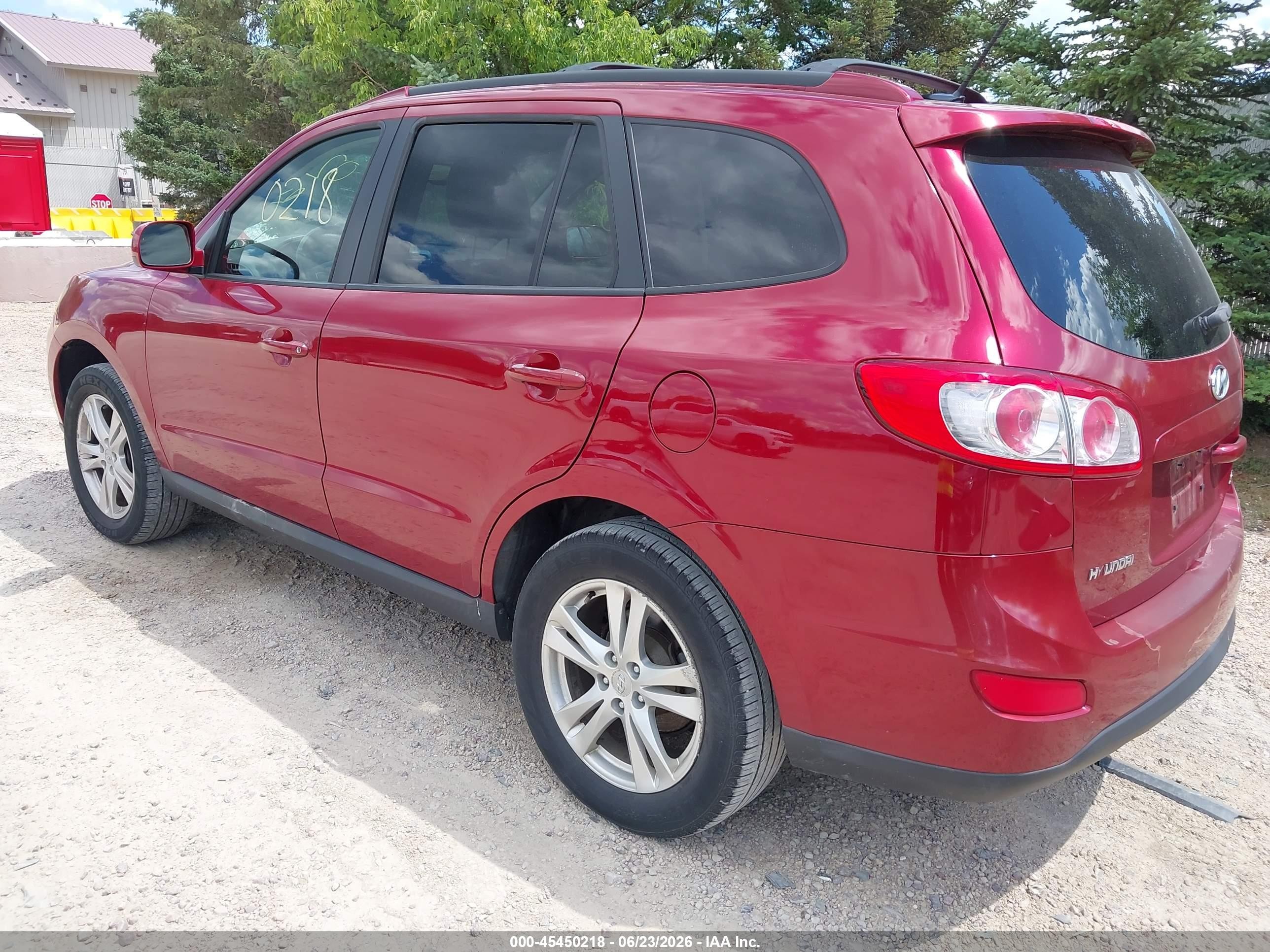 2011 Hyundai Santa Fe Se Red vin: 5XYZH4AG2BG076450