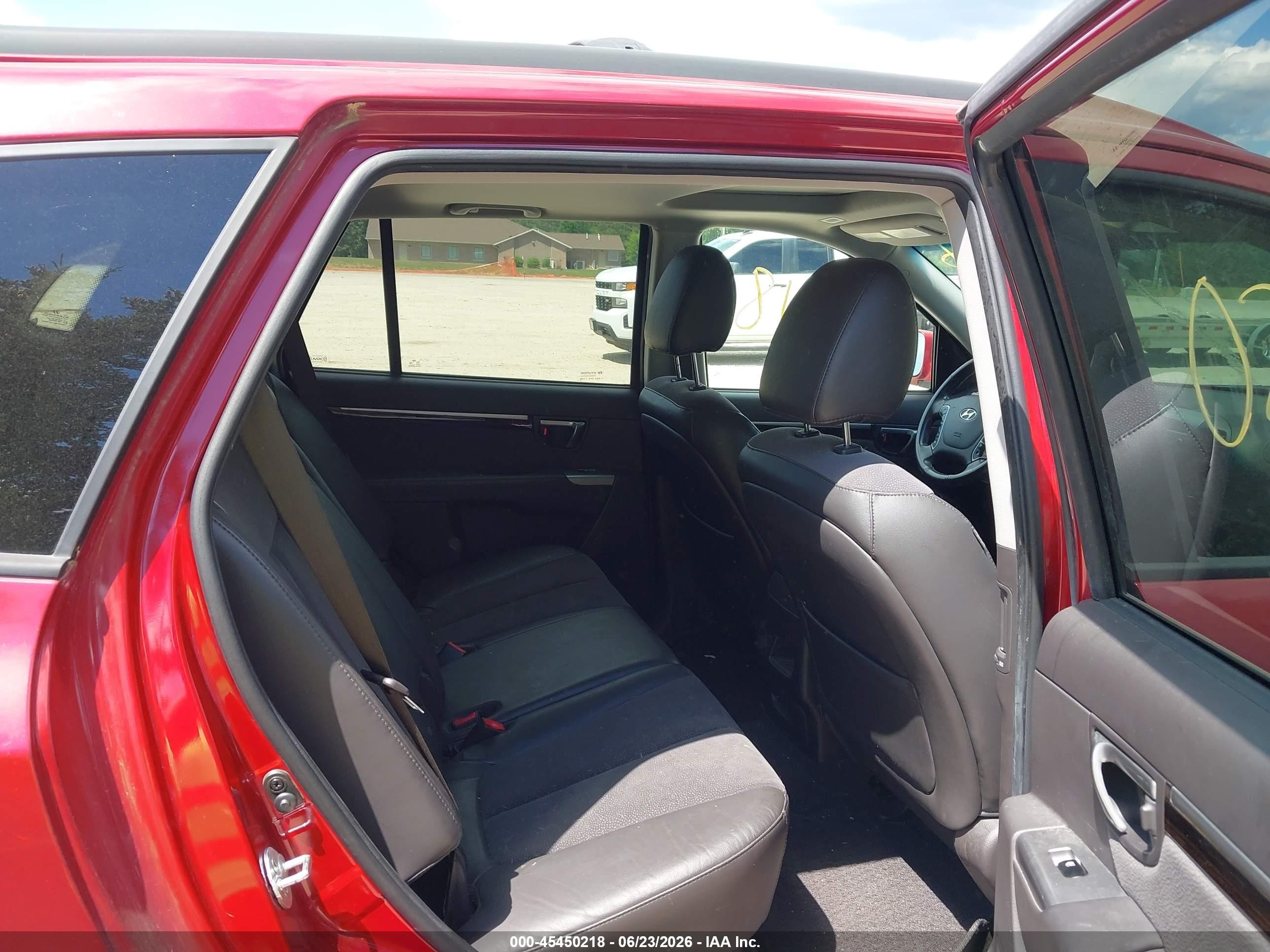 2011 Hyundai Santa Fe Se Red vin: 5XYZH4AG2BG076450