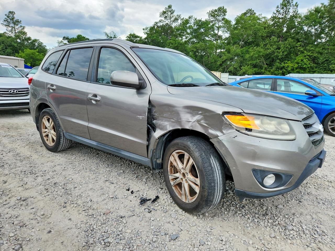 2012 Hyundai Santa Fe Se Gray vin: 5XYZH4AG2CG108010