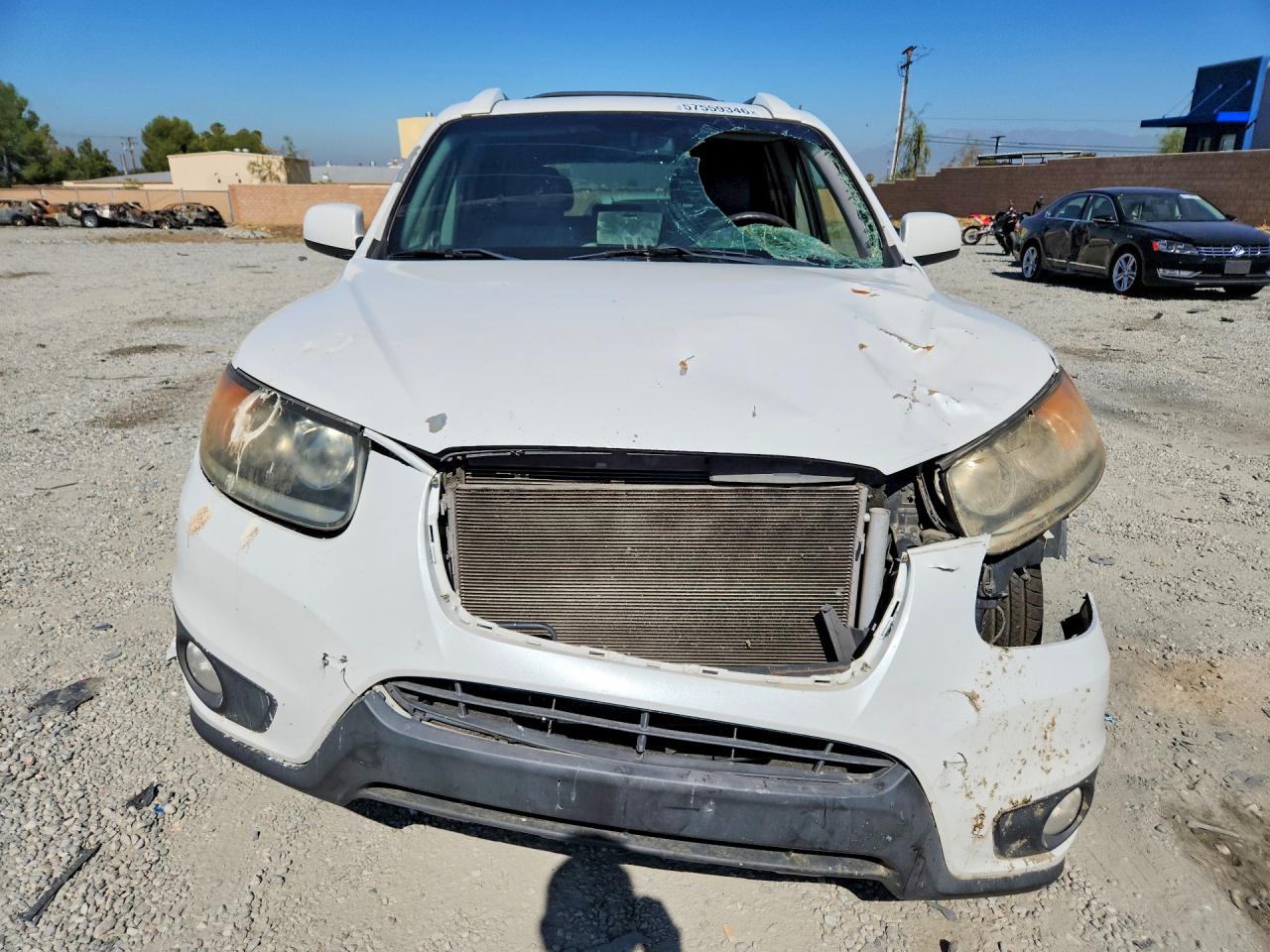 2012 Hyundai Santa Fe Se White vin: 5XYZH4AG2CG135255