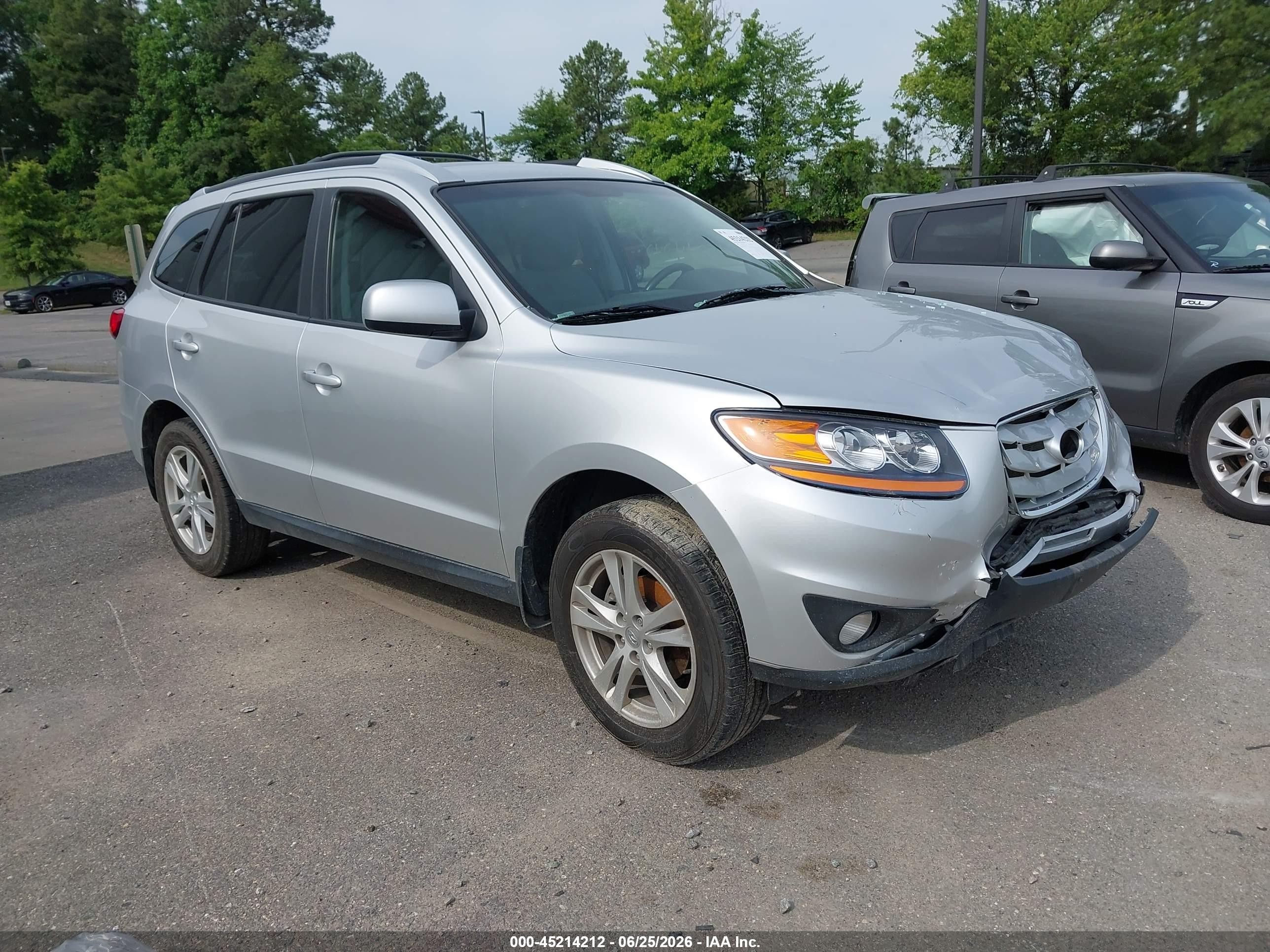 2011 Hyundai Santa Fe Se Gray vin: 5XYZH4AG3BG086341