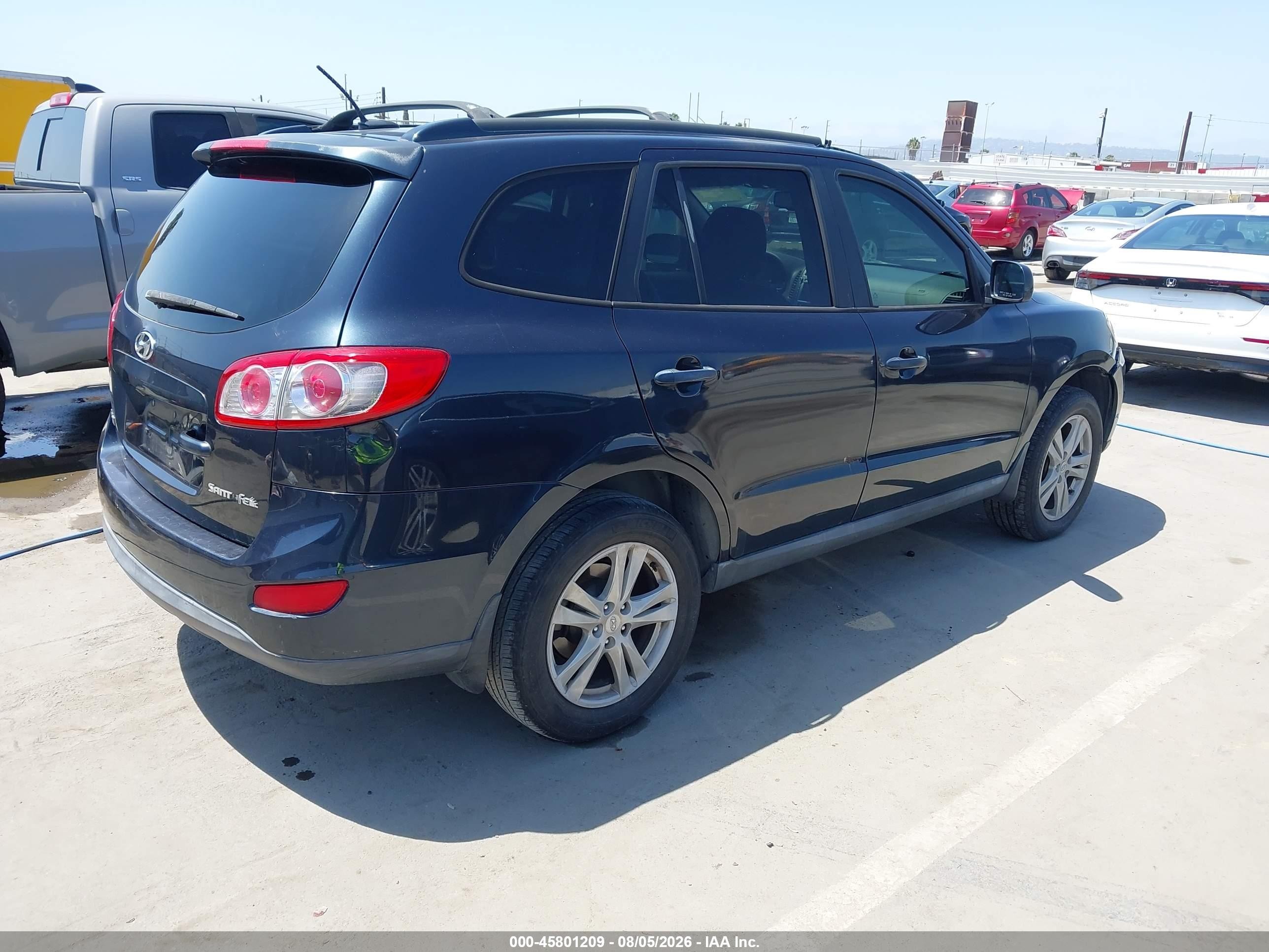 2011 Hyundai Santa Fe Se Blue vin: 5XYZH4AG4BG006044