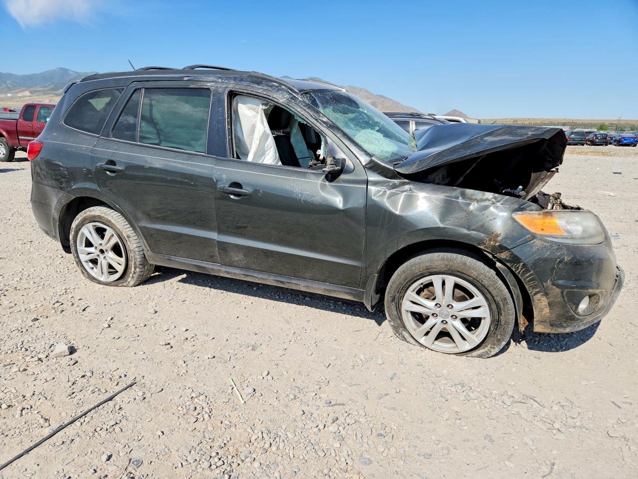 2012 Hyundai Santa Fe Se Green vin: 5XYZH4AG4CG098466