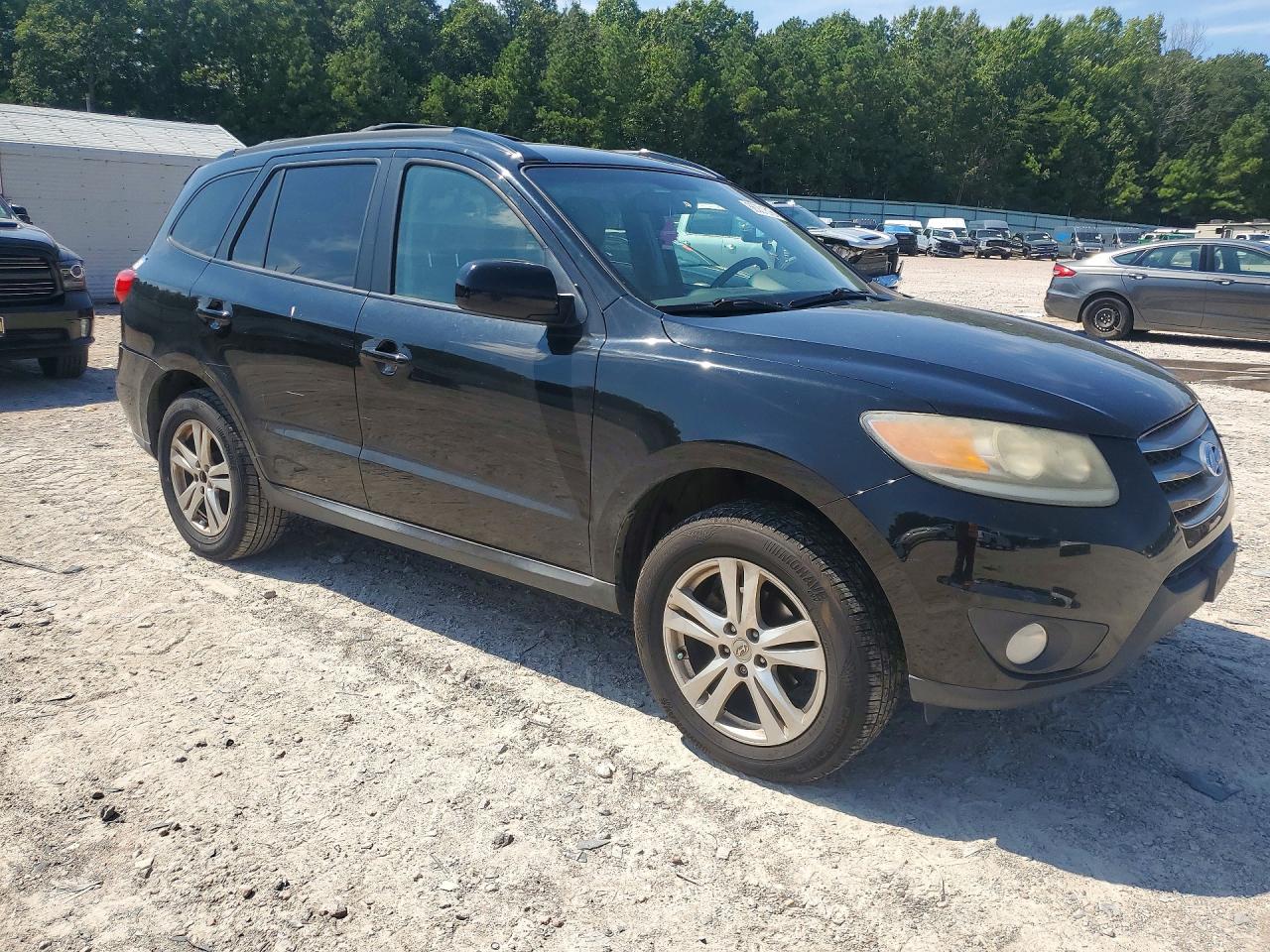 2012 Hyundai Santa Fe Se Black vin: 5XYZH4AG6CG098257