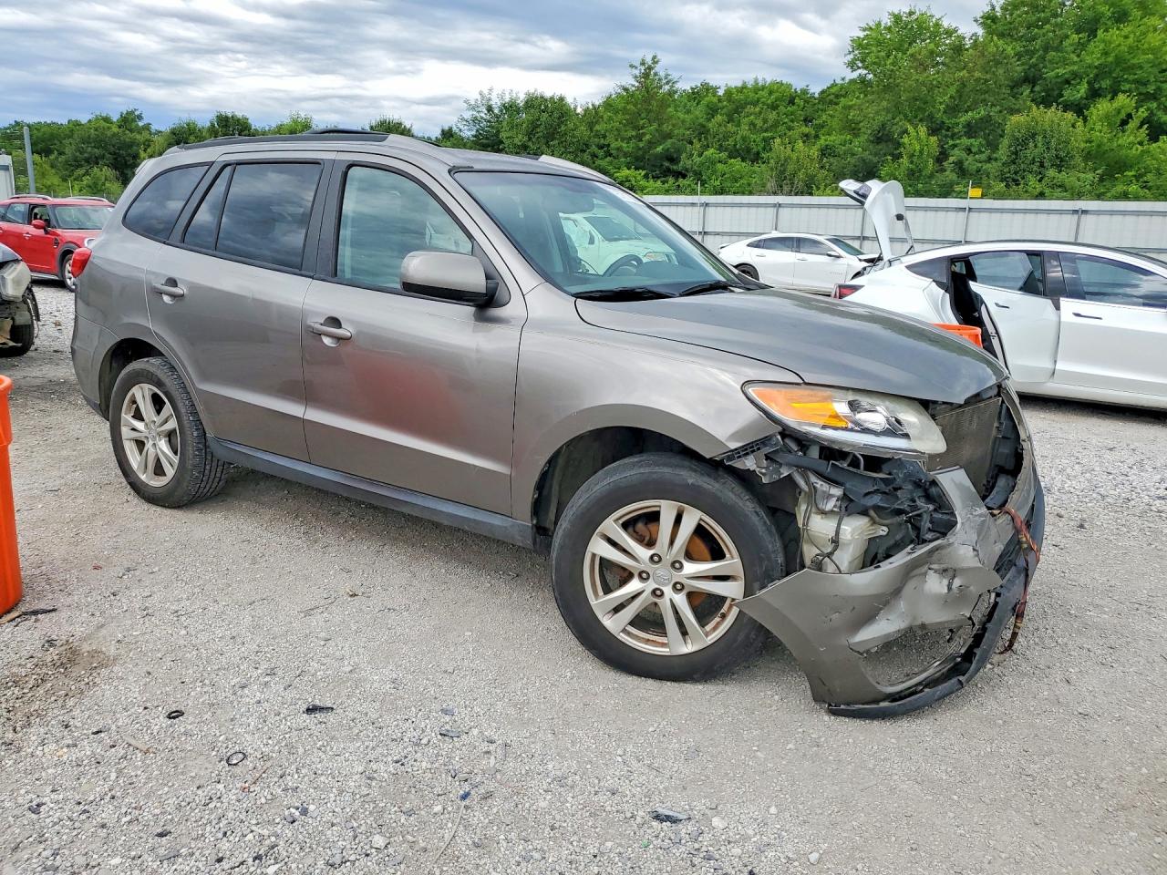 2012 Hyundai Santa Fe Se Gray vin: 5XYZH4AG6CG155198