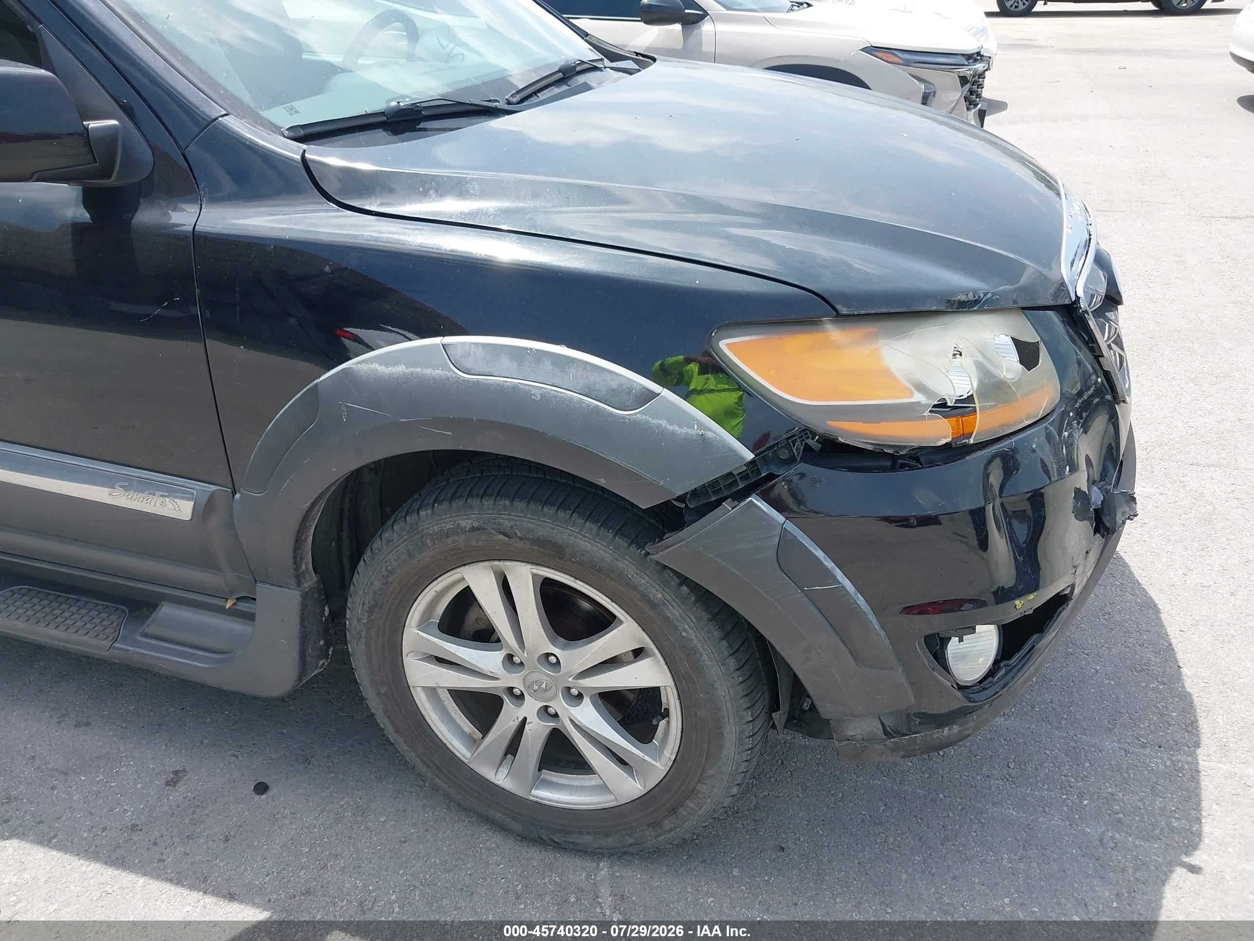 2011 Hyundai Santa Fe Se Black vin: 5XYZH4AG7BG042360