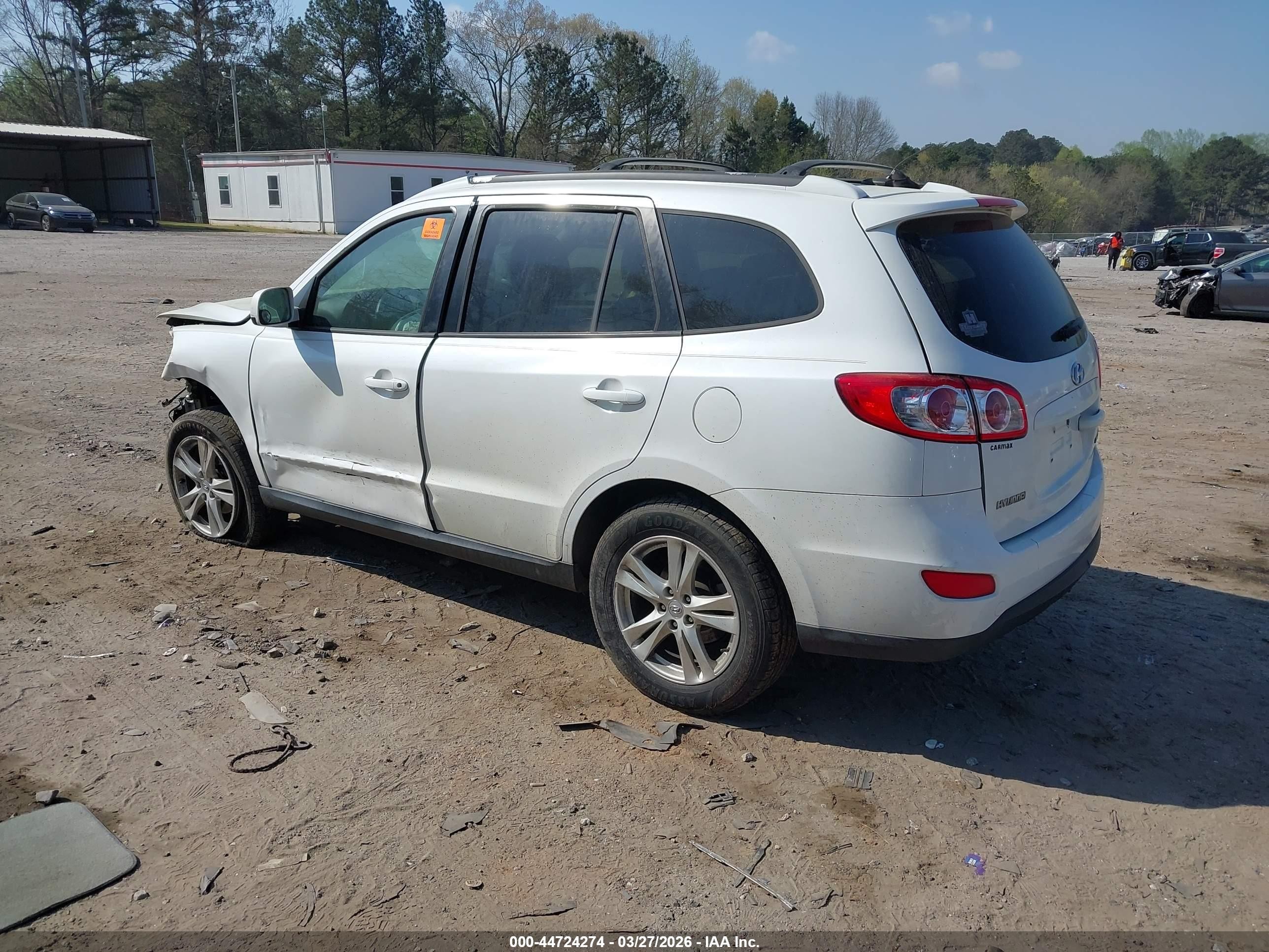 2011 Hyundai Santa Fe Se White vin: 5XYZH4AG7BG043198