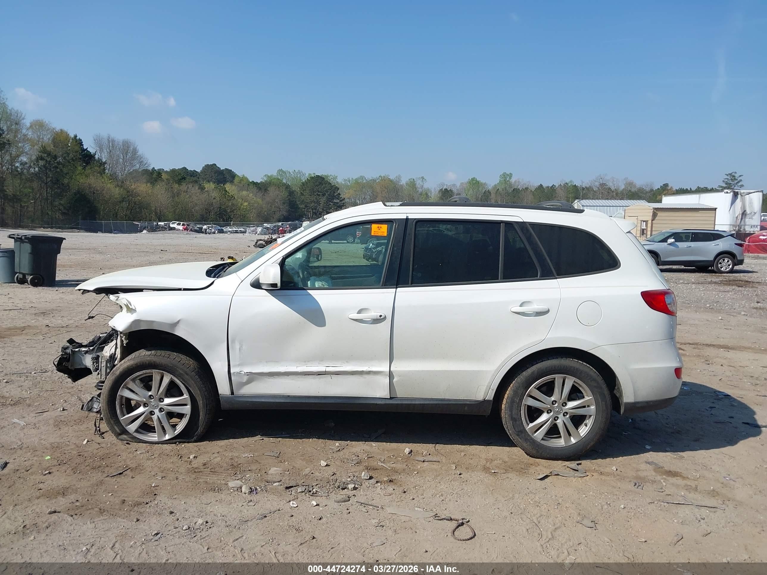 2011 Hyundai Santa Fe Se White vin: 5XYZH4AG7BG043198