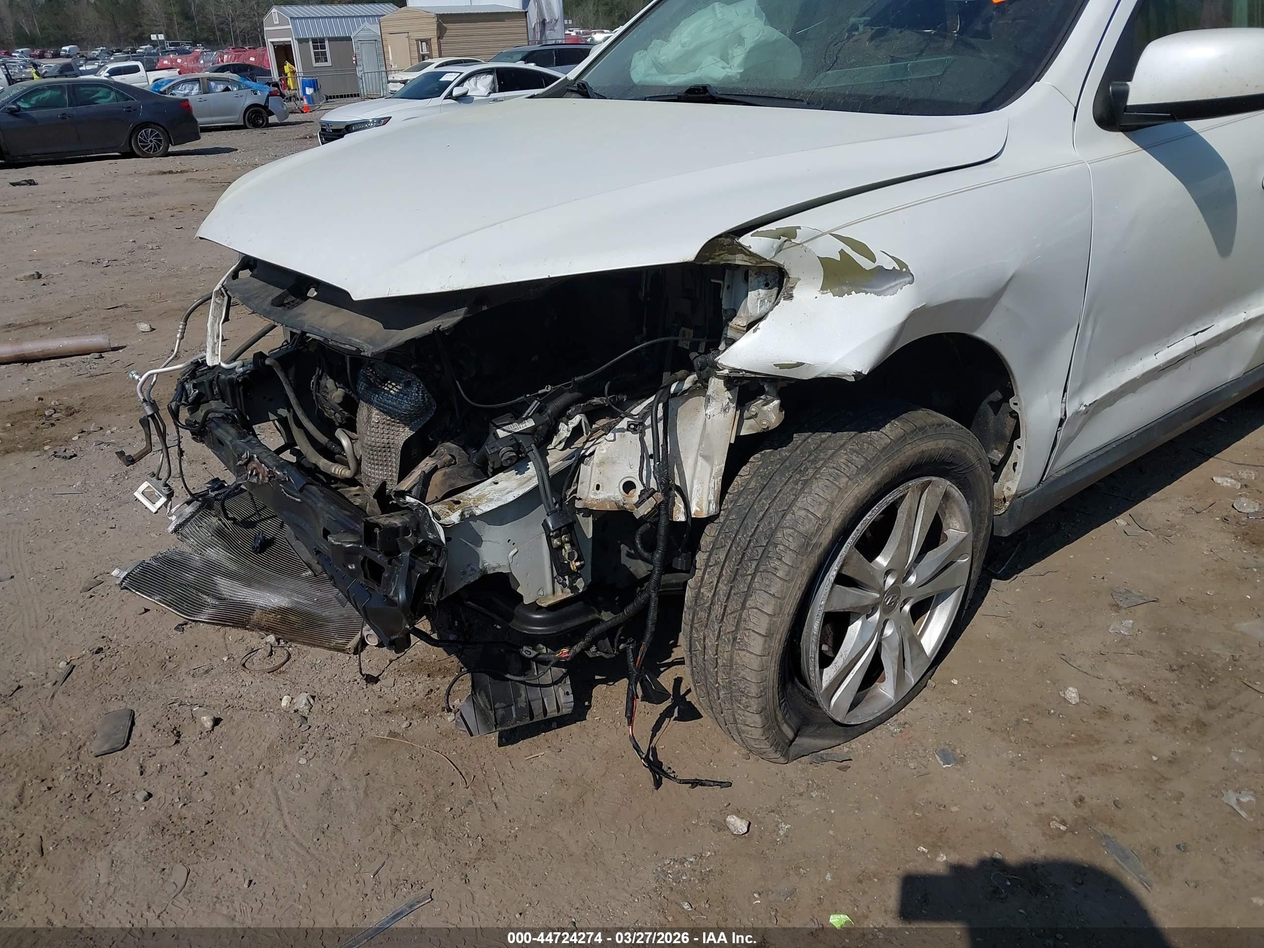 2011 Hyundai Santa Fe Se White vin: 5XYZH4AG7BG043198