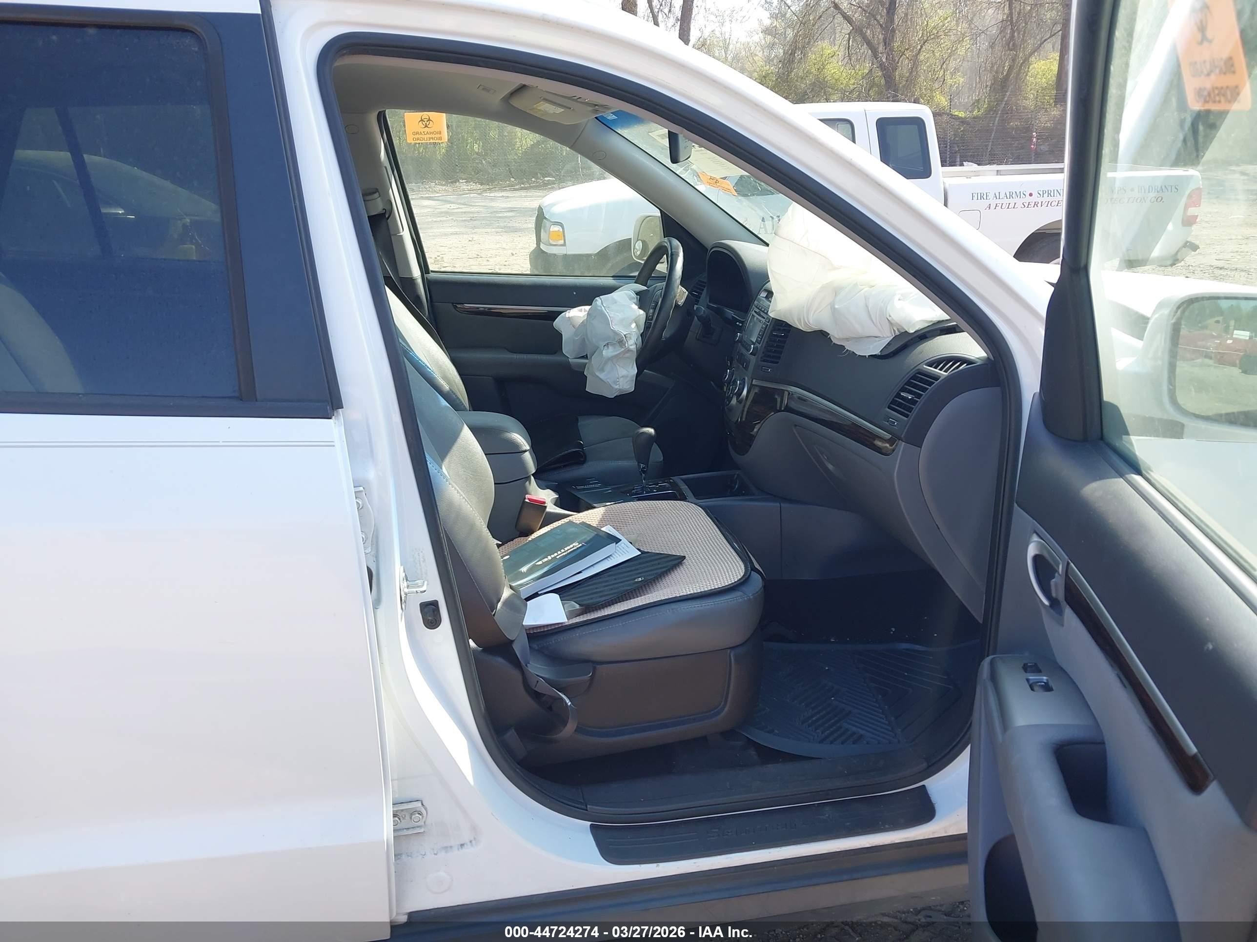 2011 Hyundai Santa Fe Se White vin: 5XYZH4AG7BG043198