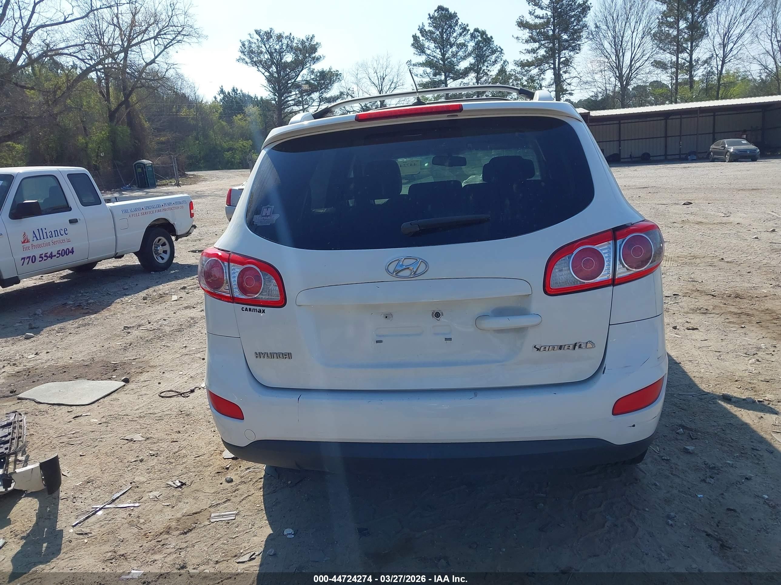 2011 Hyundai Santa Fe Se White vin: 5XYZH4AG7BG043198
