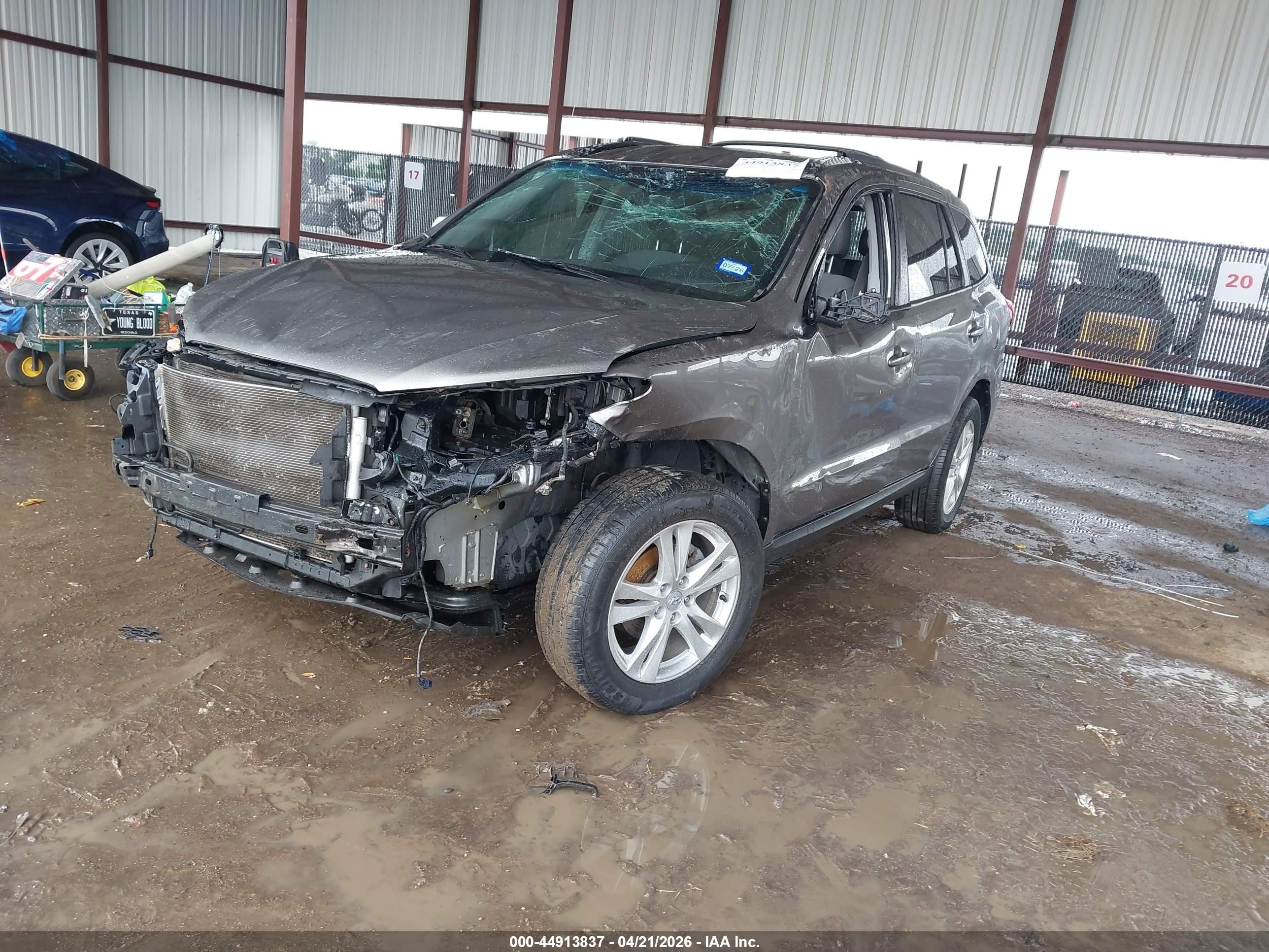 2011 Hyundai Santa Fe Se Gray vin: 5XYZH4AG7BG043265
