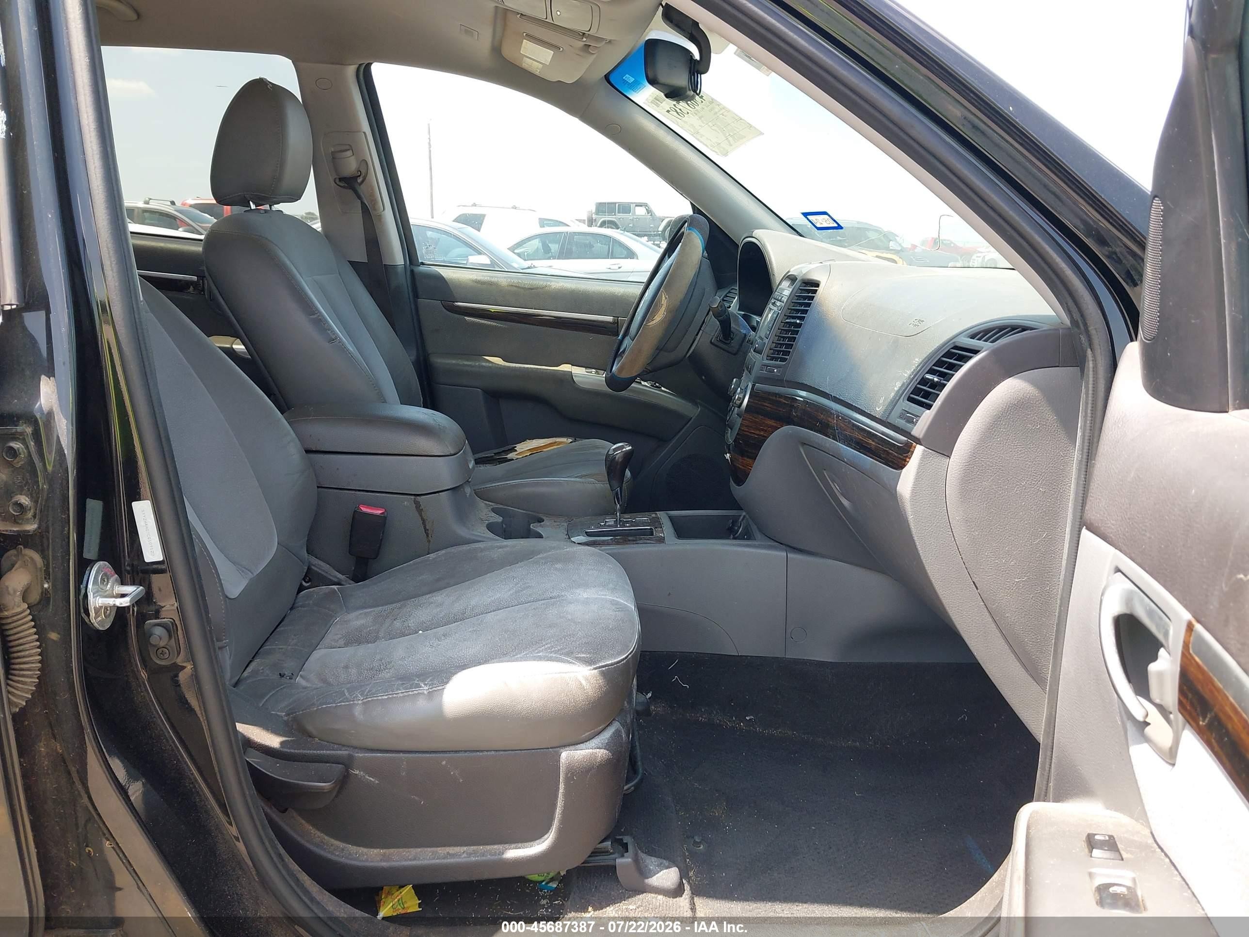 2012 Hyundai Santa Fe Se Black vin: 5XYZH4AG7CG109122