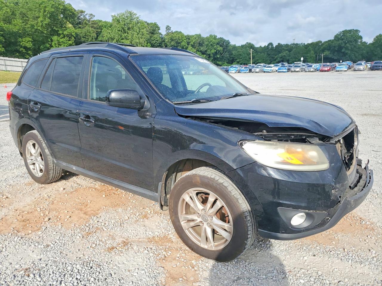 2012 Hyundai Santa Fe Se Black vin: 5XYZH4AG7CG145134