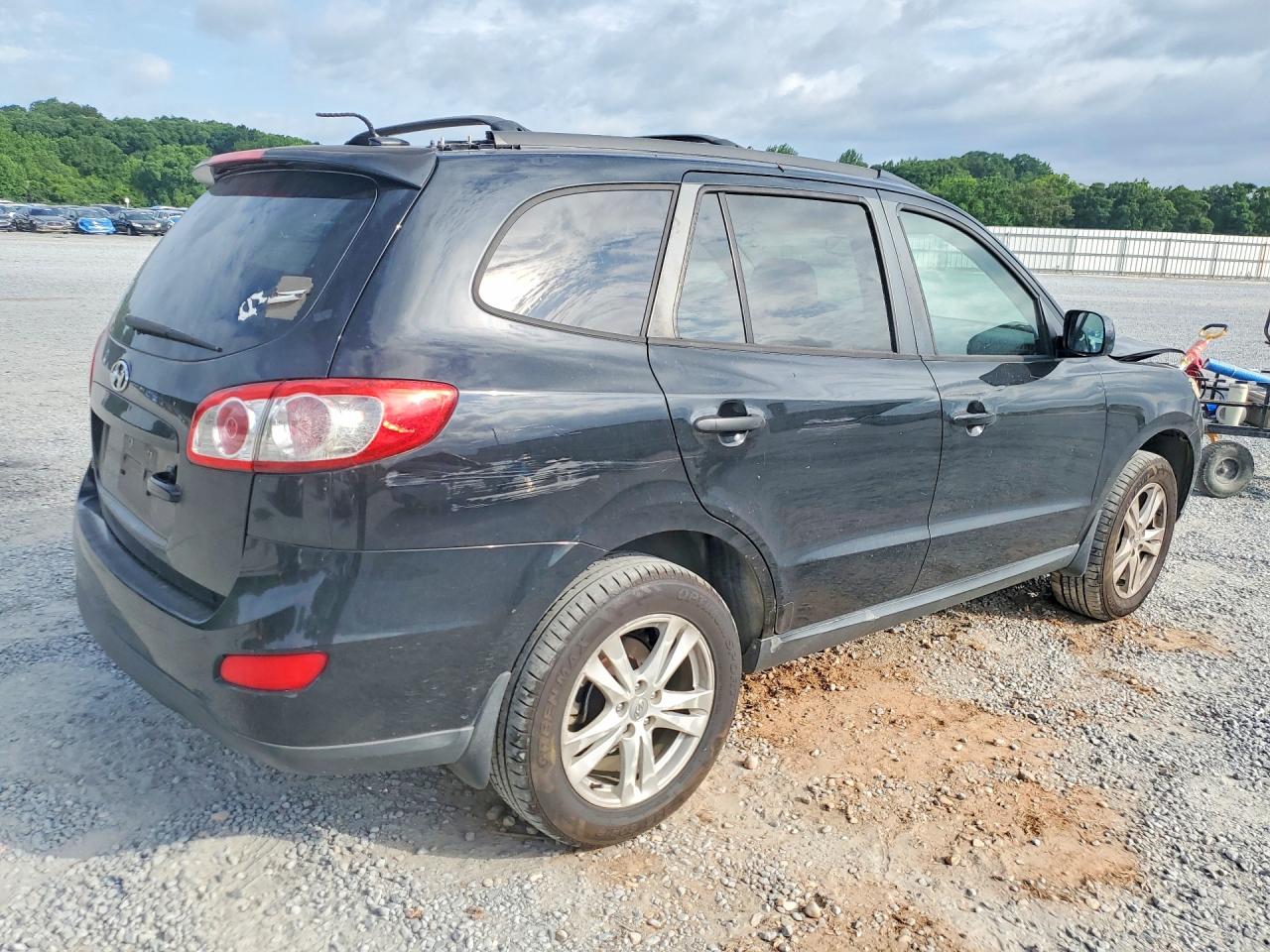 2012 Hyundai Santa Fe Se Black vin: 5XYZH4AG7CG145134