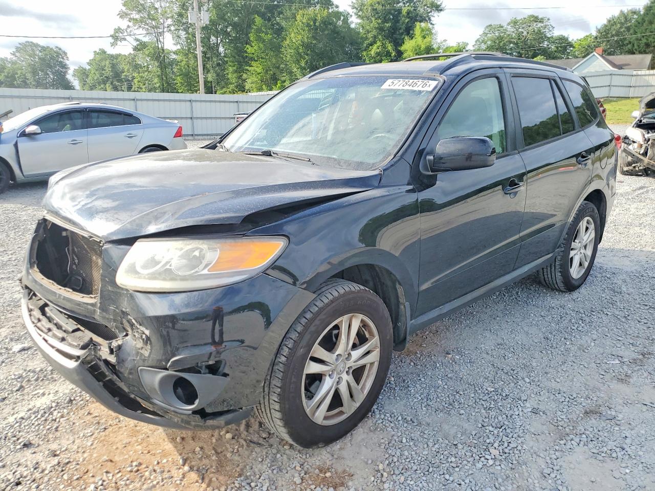 2012 Hyundai Santa Fe Se Black vin: 5XYZH4AG7CG145134