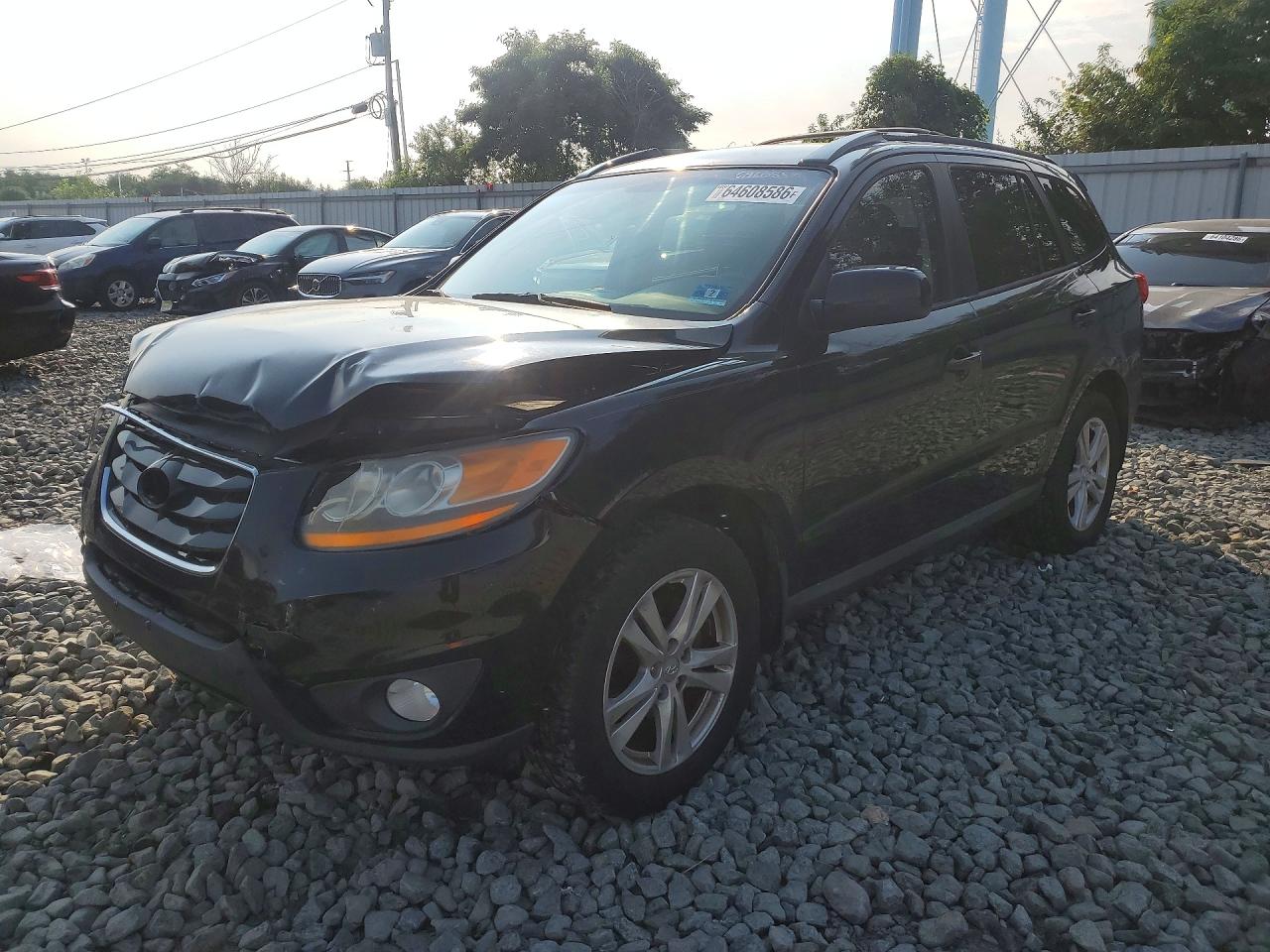 2011 Hyundai Santa Fe Se Black vin: 5XYZH4AG8BG030671
