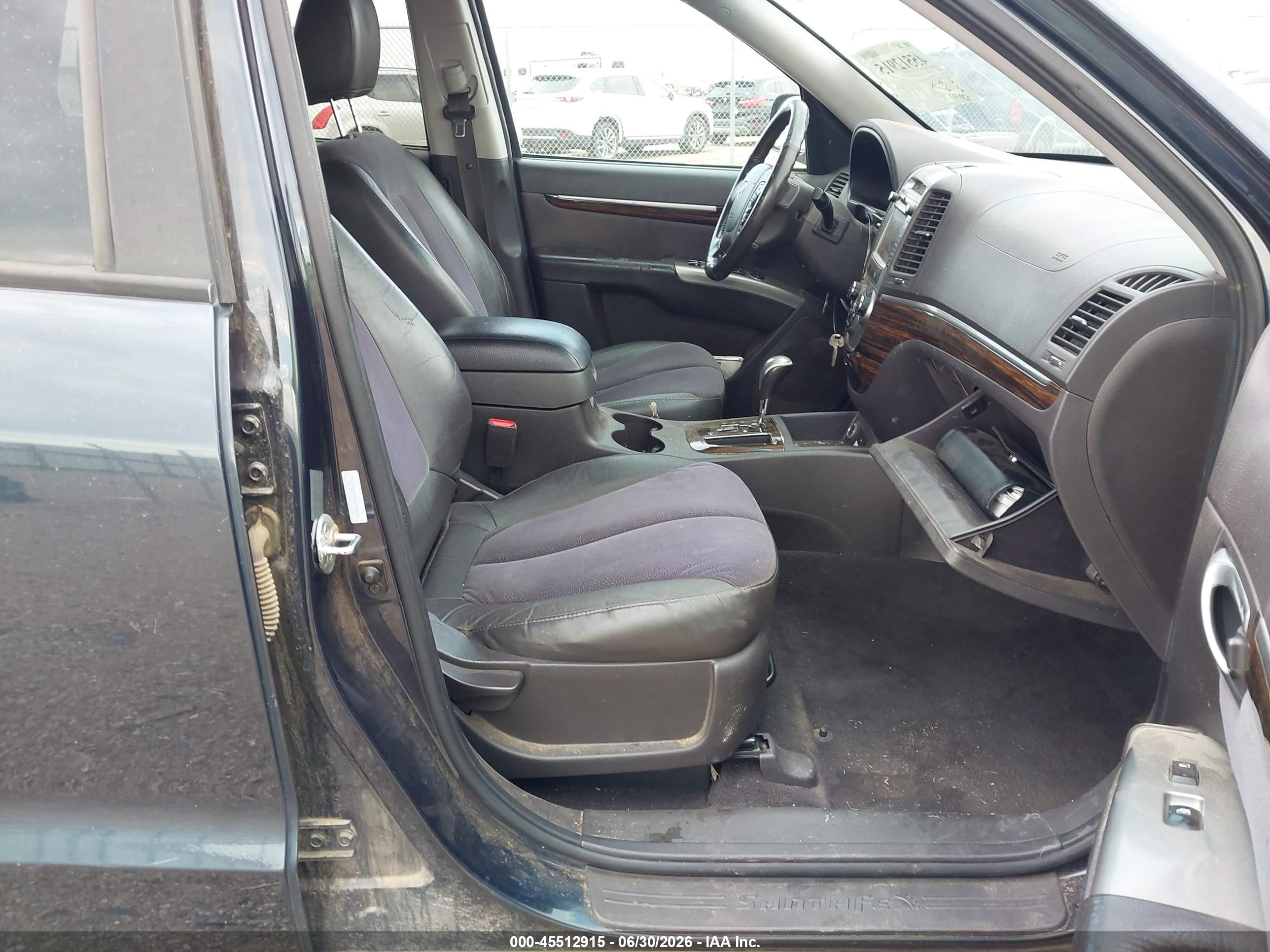2012 Hyundai Santa Fe Se Black vin: 5XYZH4AG8CG166722