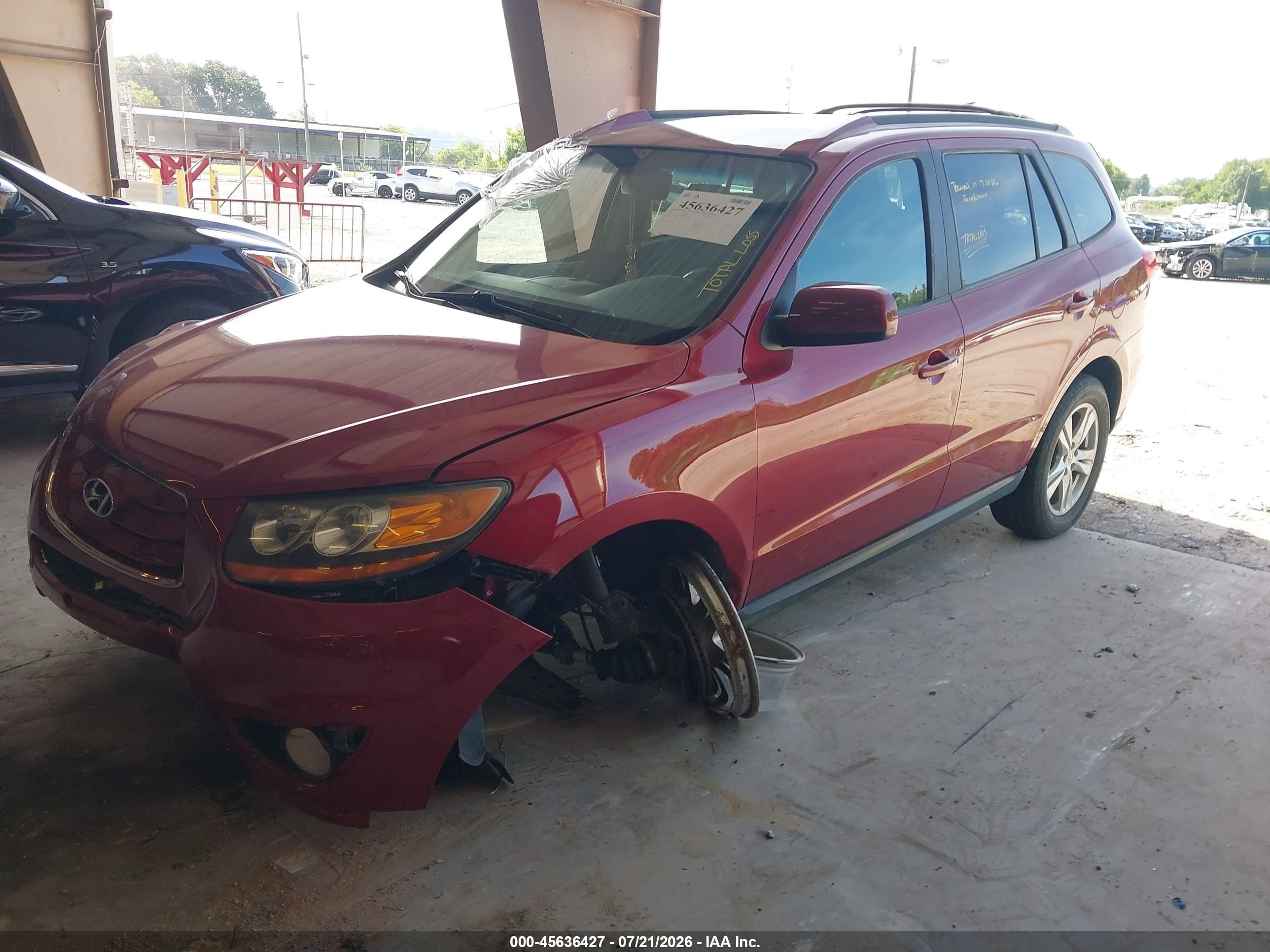 2011 Hyundai Santa Fe Se Red vin: 5XYZH4AG9BG065655