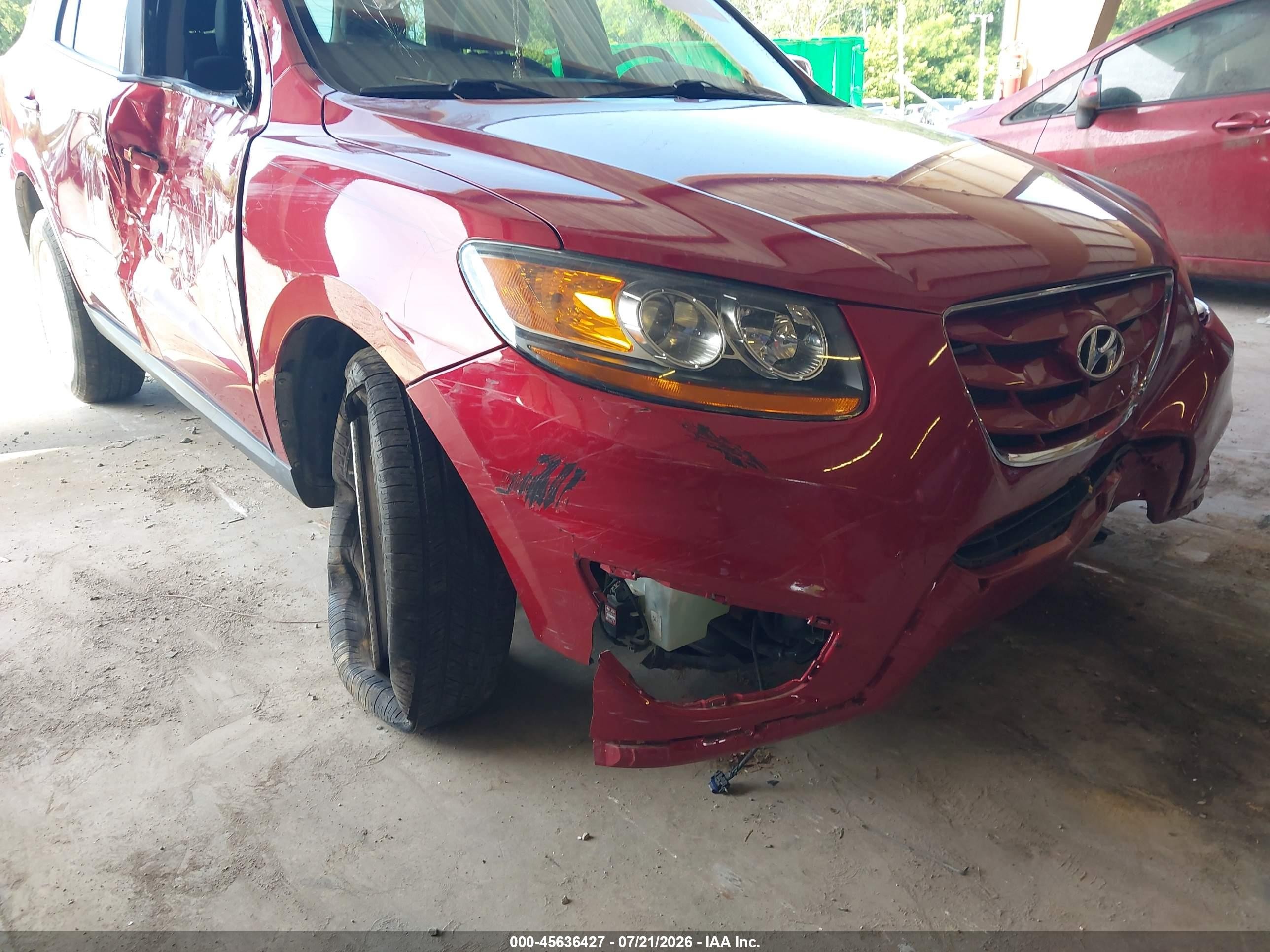 2011 Hyundai Santa Fe Se Red vin: 5XYZH4AG9BG065655