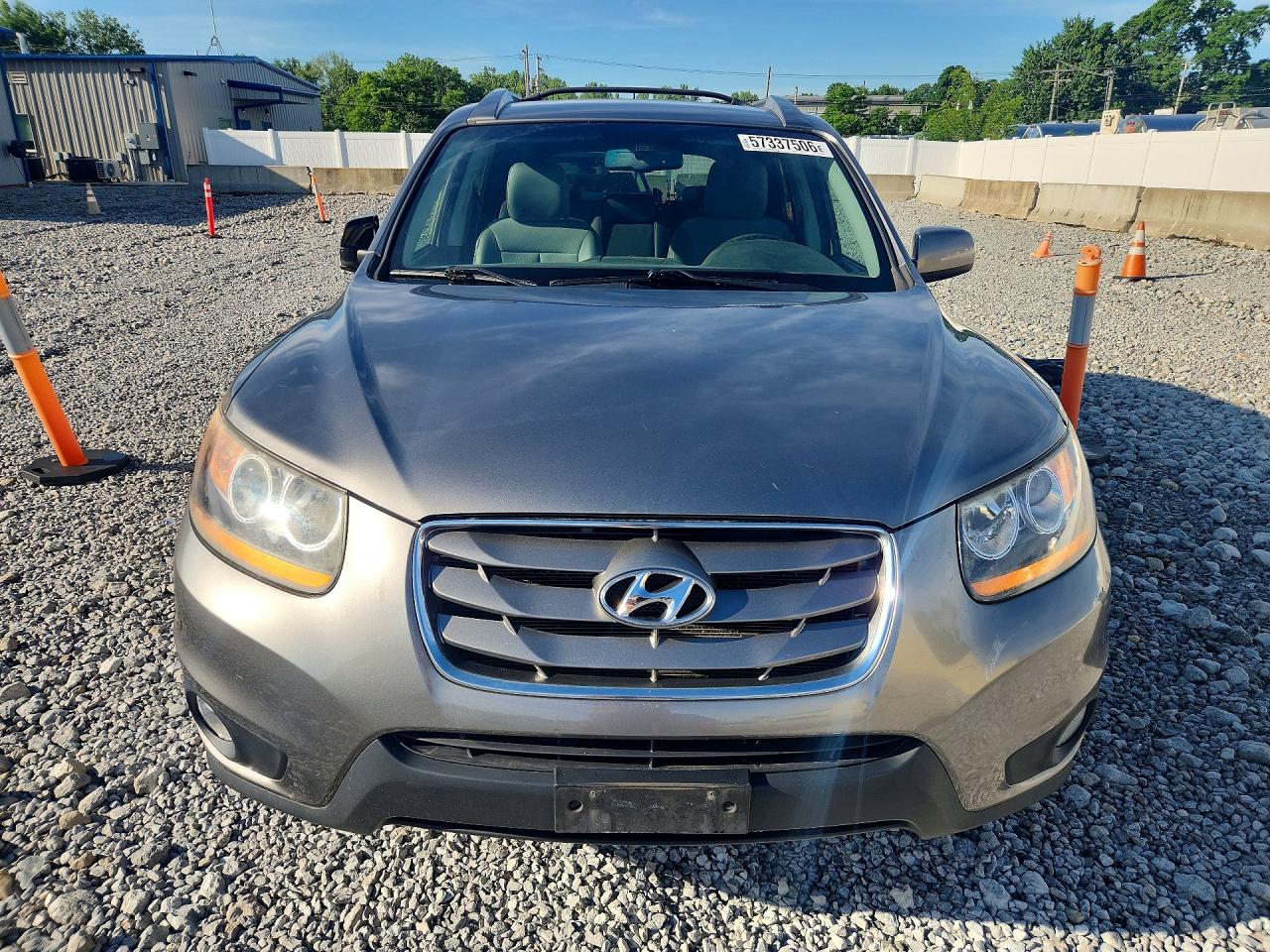 2011 Hyundai Santa Fe Se Gray vin: 5XYZH4AGXBG085896