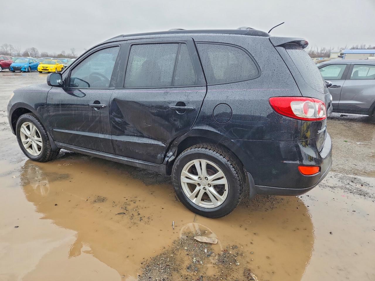 2012 Hyundai Santa Fe Se Black vin: 5XYZHDAG2CG157496